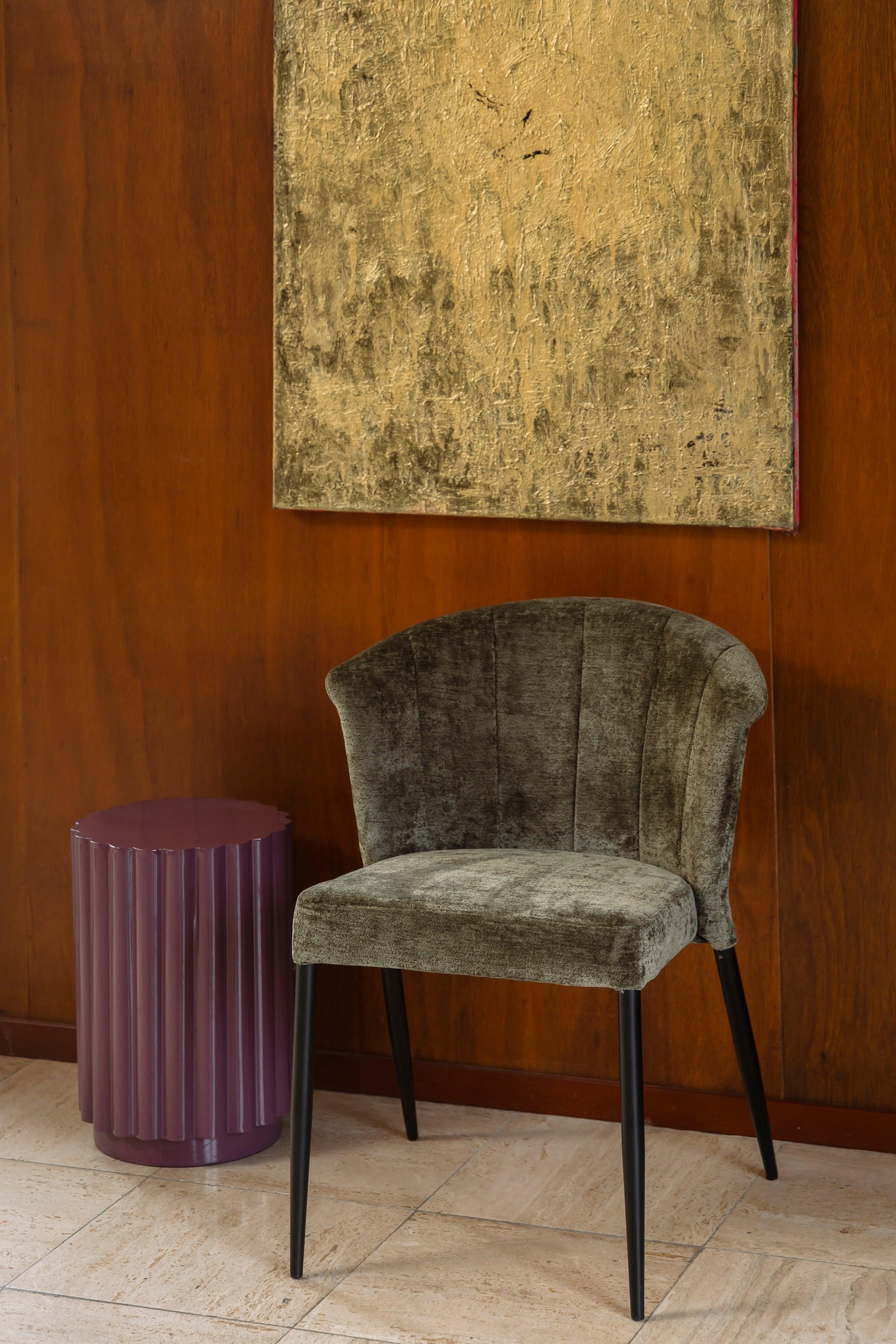 Camila Stool Plum Dutchbone Eye on Design