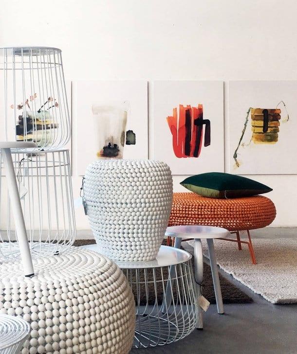 Stołek DOT biały Pols Potten Eye on Design