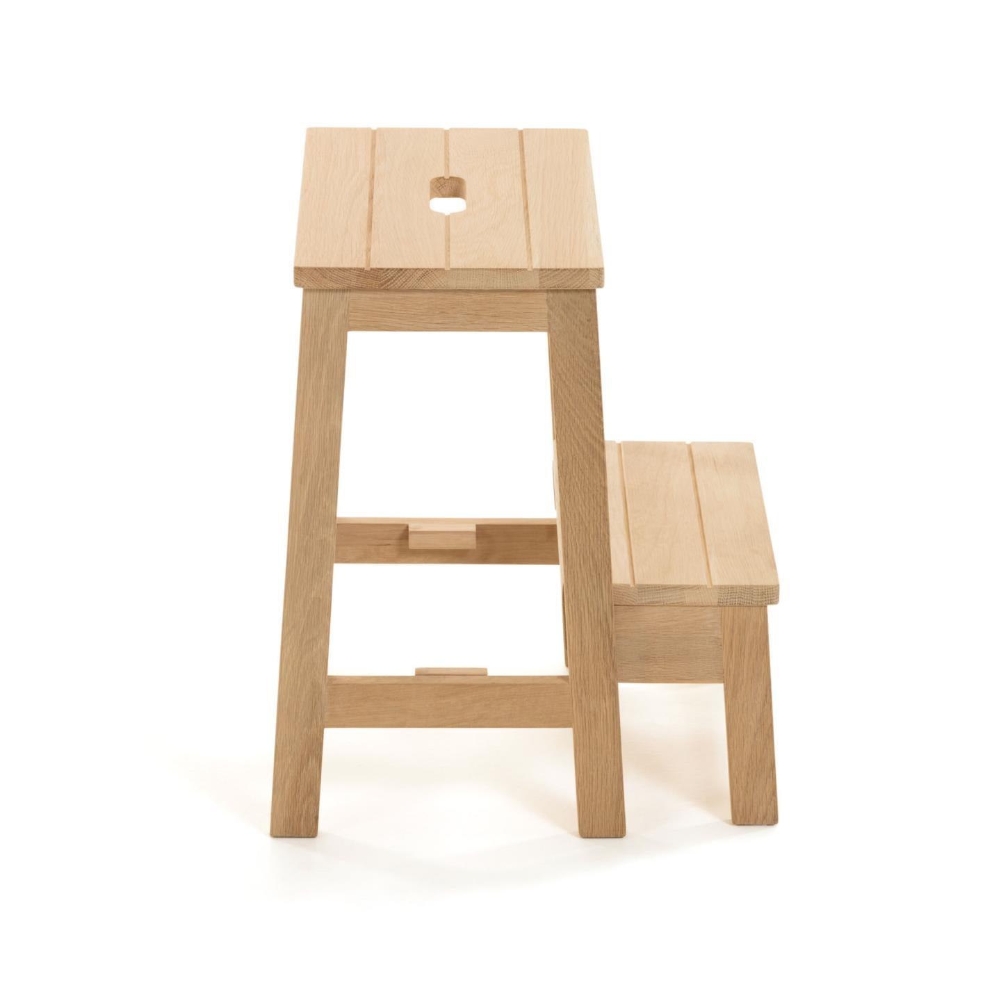 Stołek NELL lite drewno brzozowe – taboret
