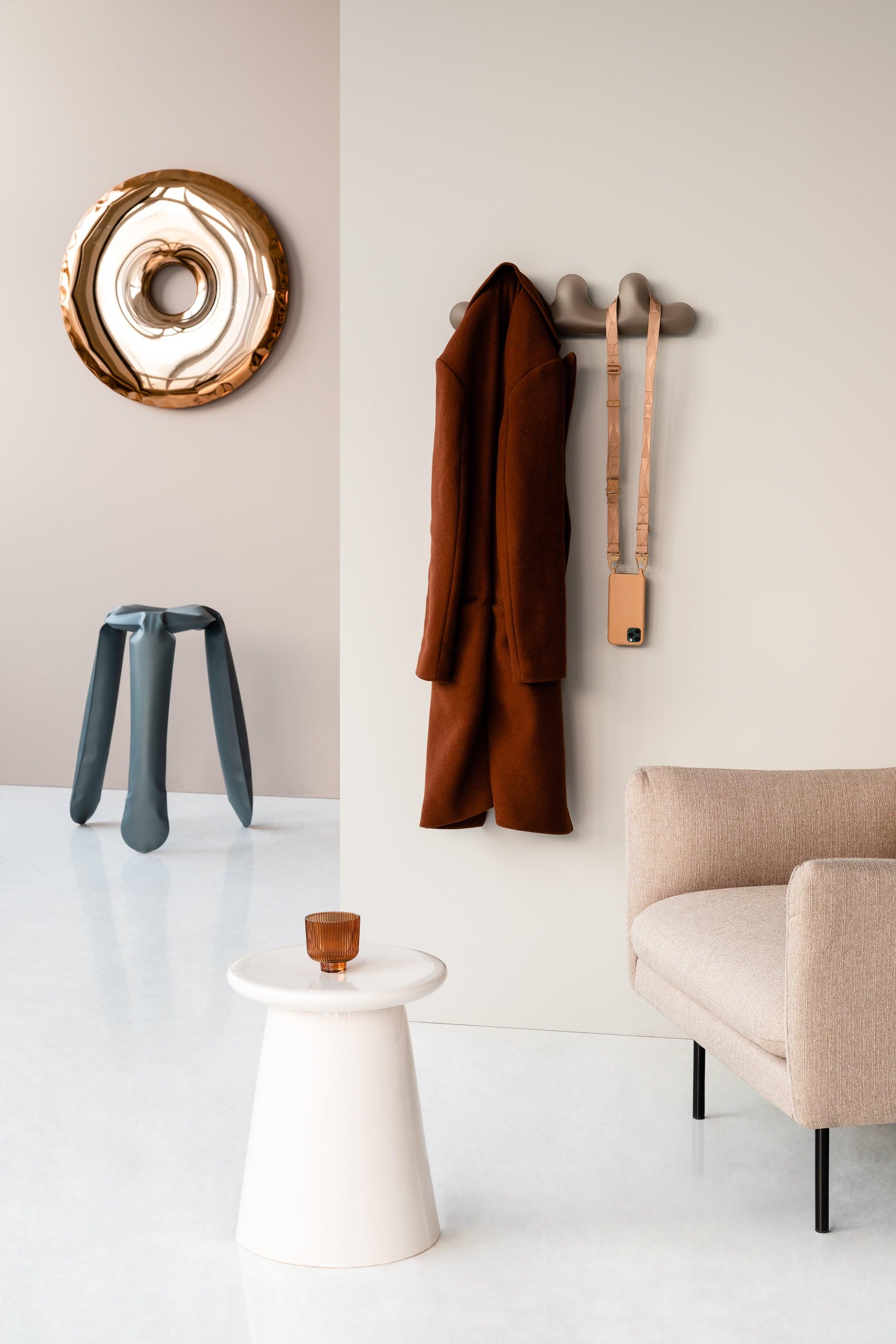 Stołek PLOPP niebieski szary mat Zieta Studio Eye on Design