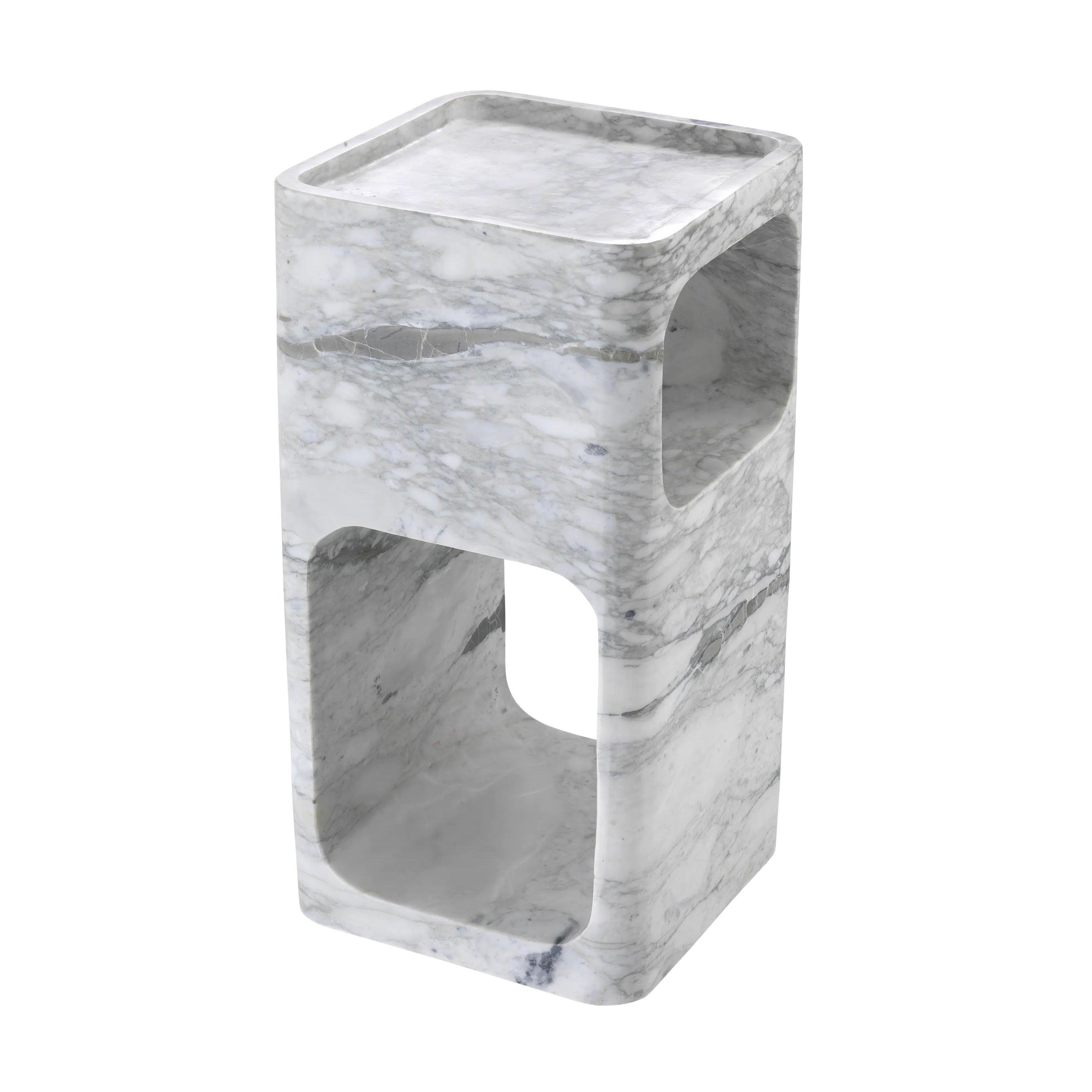 Stolik boczny ADLER biały marmur Eichholtz Eye on Design