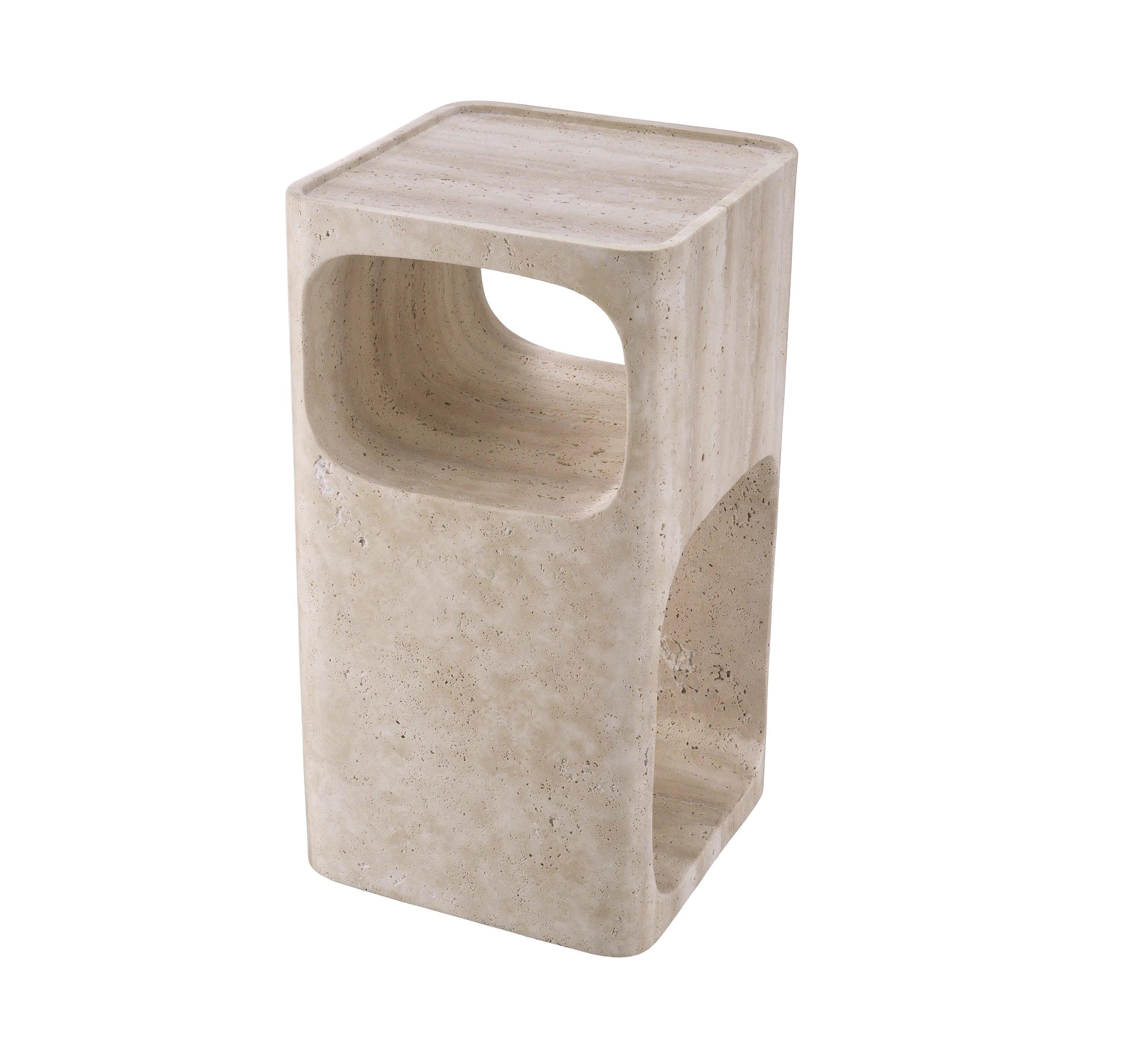 Stolik boczny ADLER trawertyn Eichholtz Eye on Design