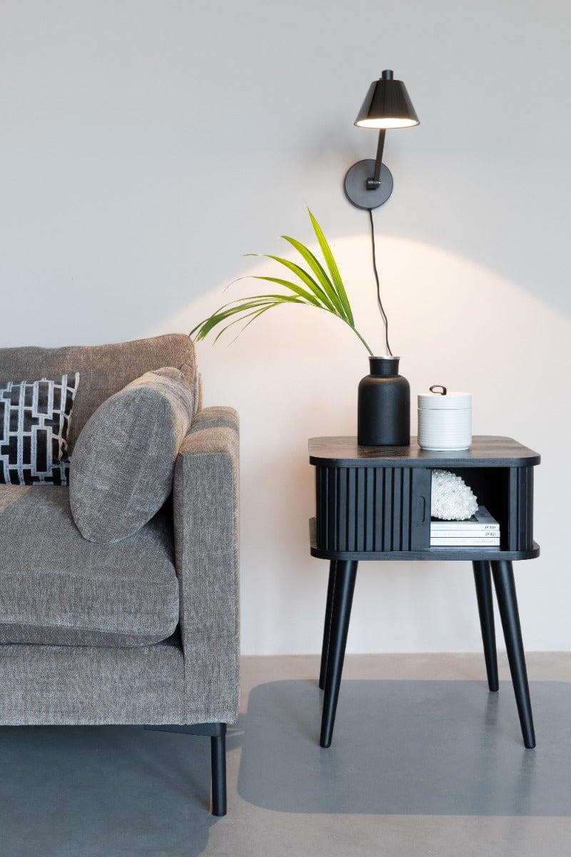 Stolik boczny BARBIER czarny dąb Zuiver Eye on Design