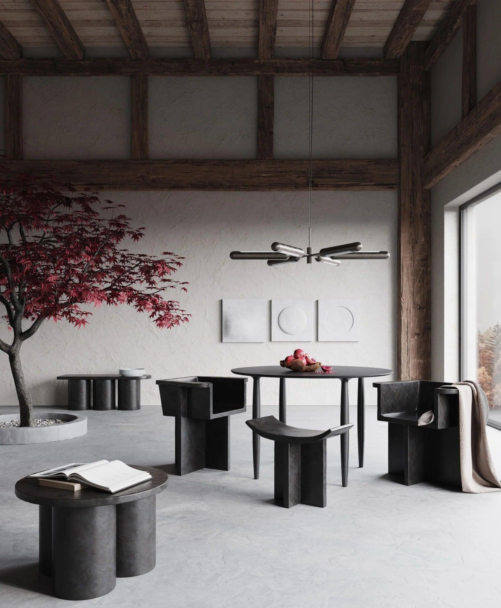 Stolik boczny BIG FOOT LOW ciemnobrązowy 101 Copenhagen Eye on Design