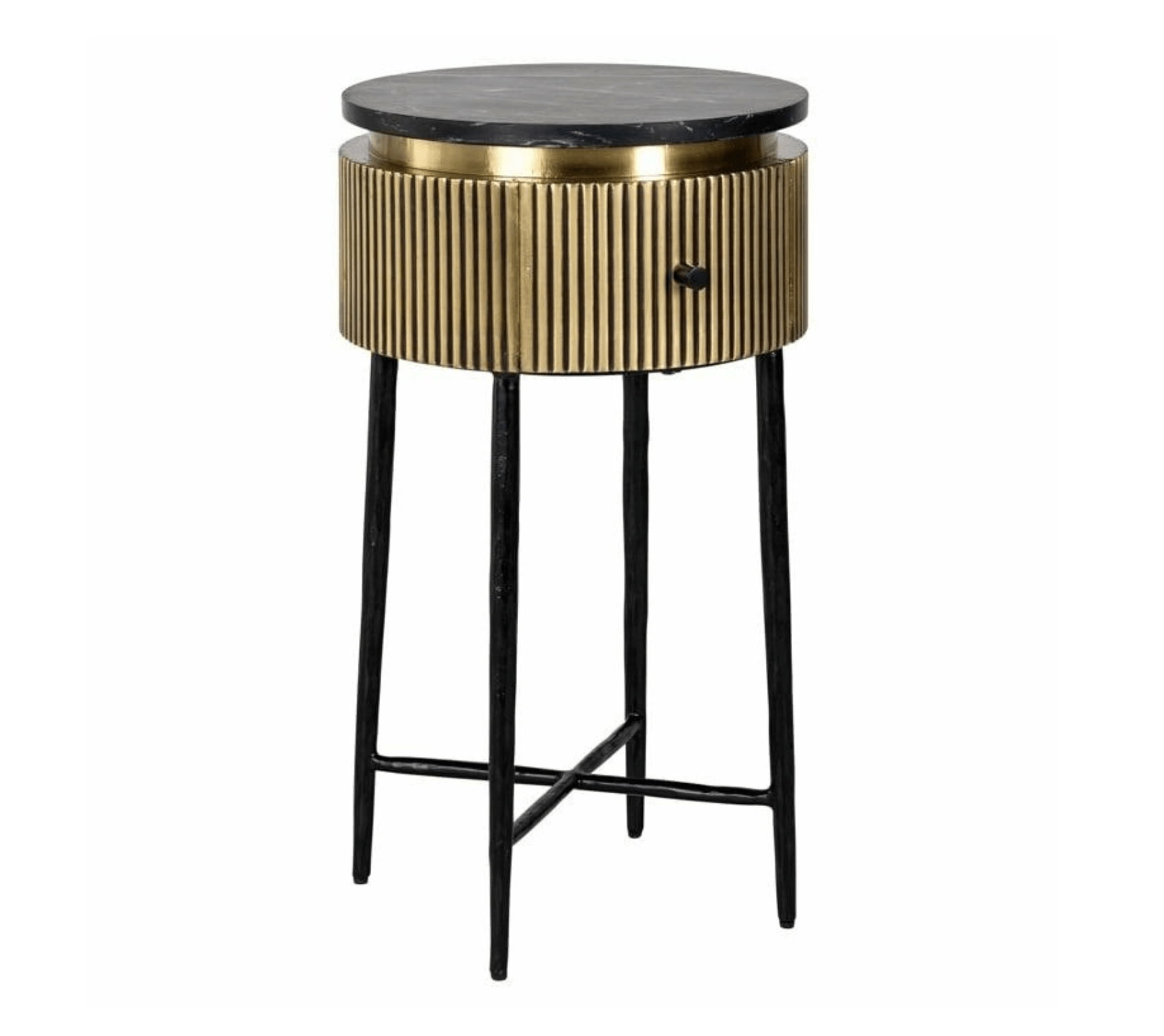 Stolik boczny IRONVILLE złoty Richmond Interiors Eye on Design