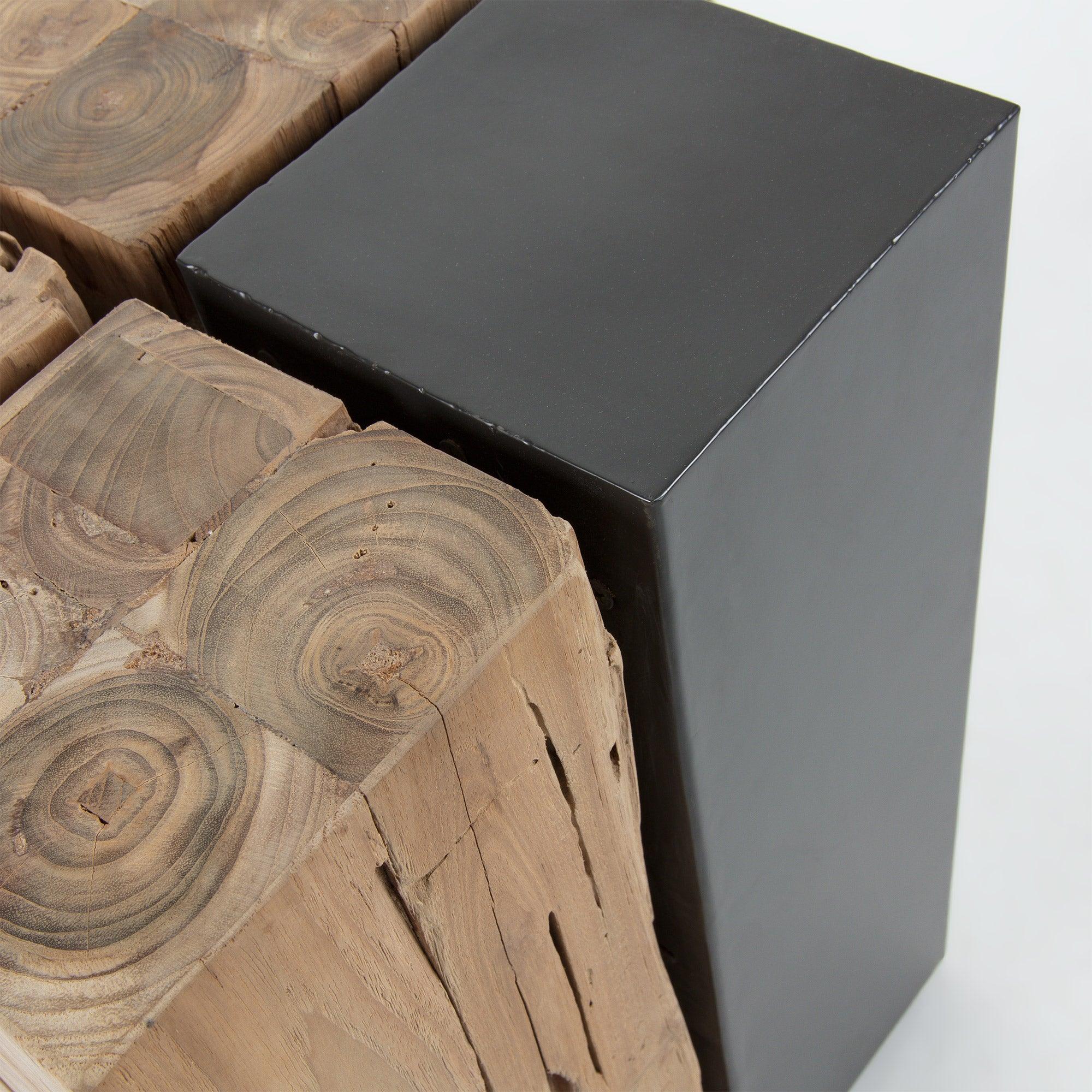 Stolik boczny KWANGO lite drewno tekowe La Forma Eye on Design