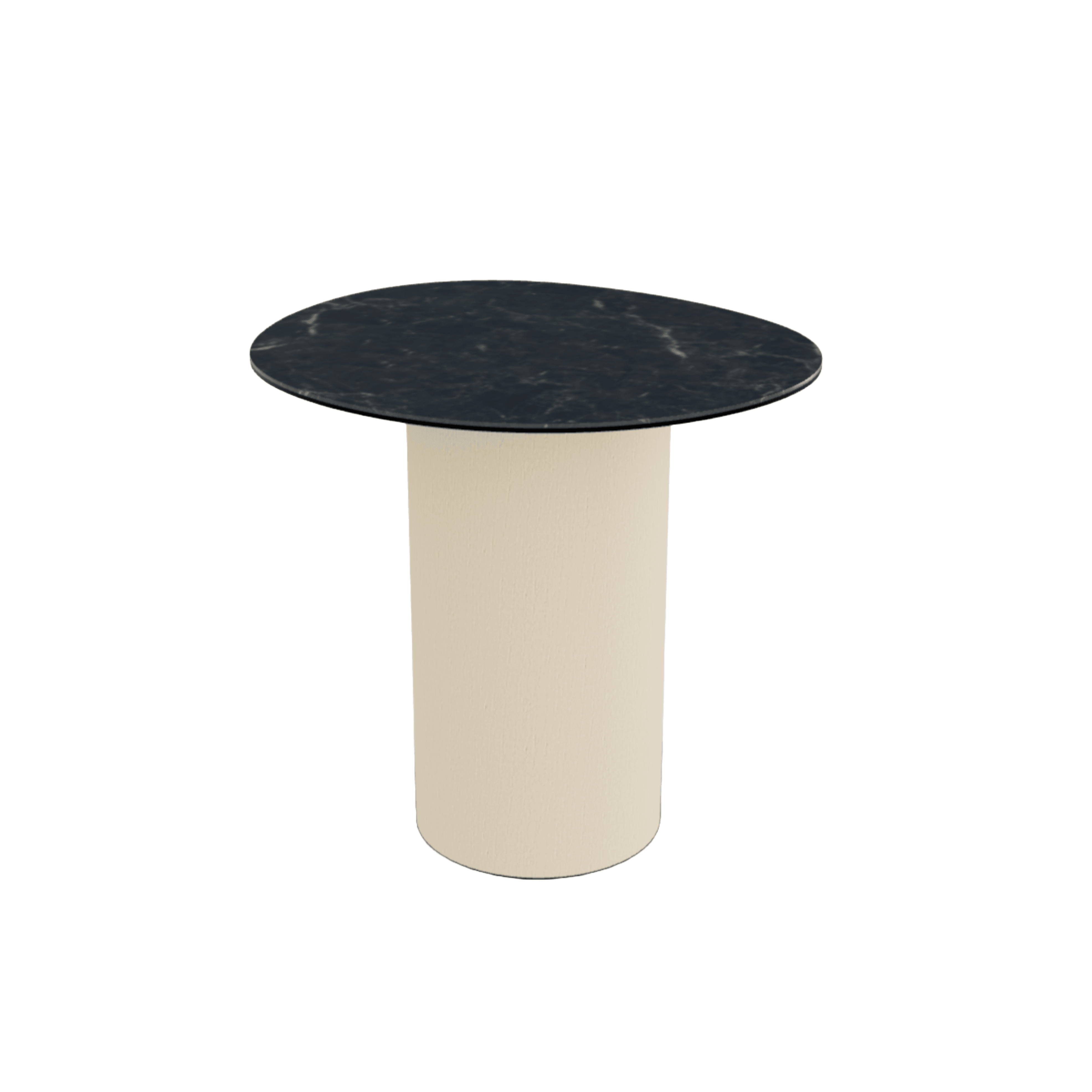 Stolik boczny MUSHROOM jesionowa podstawa Calligaris czarny ceramiczny marmur Eye on Design