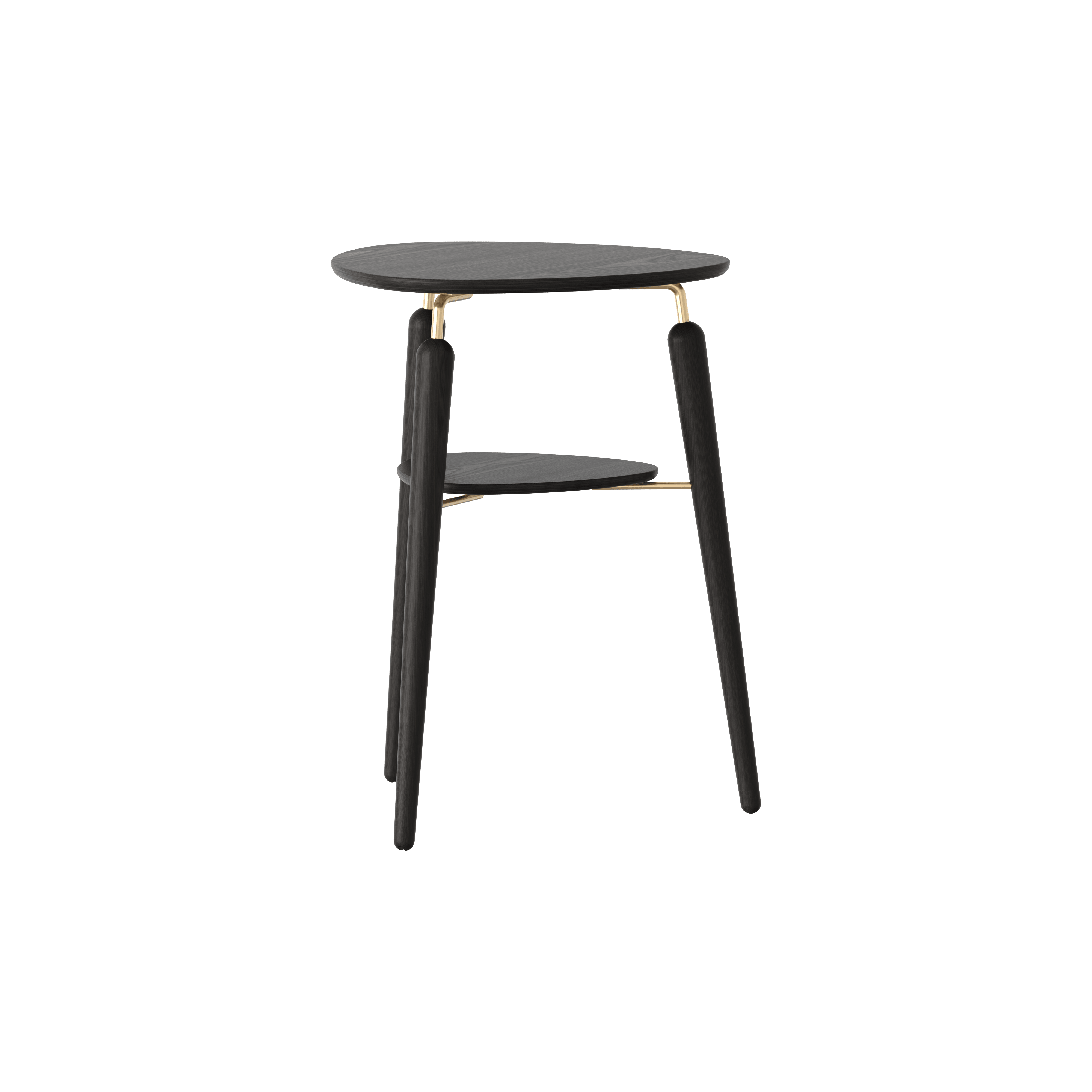 Stolik boczny MY SPOT czarny ze złotym wykończeniem UMAGE Eye on Design