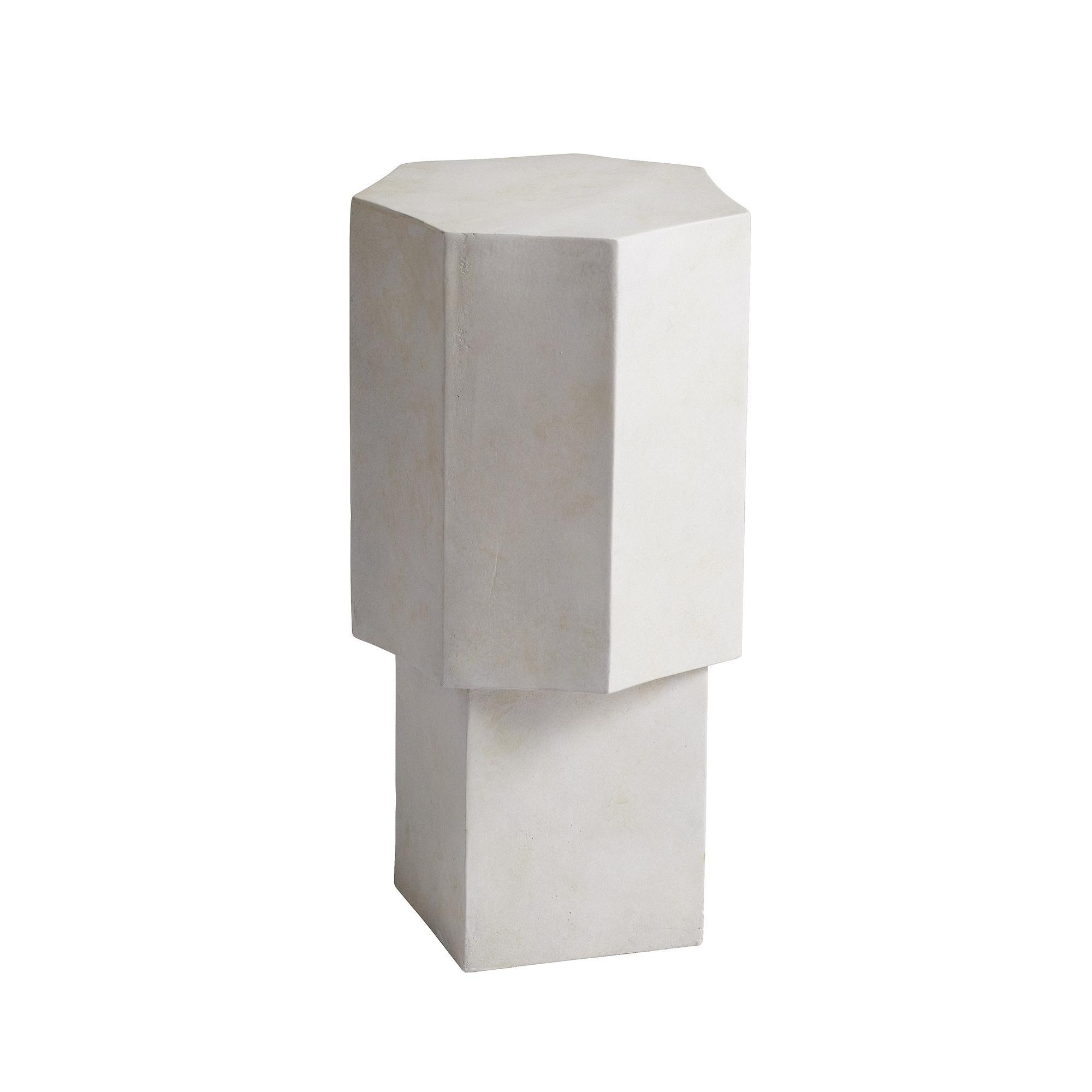 Stolik boczny QUARTZ biały beton – NORR11