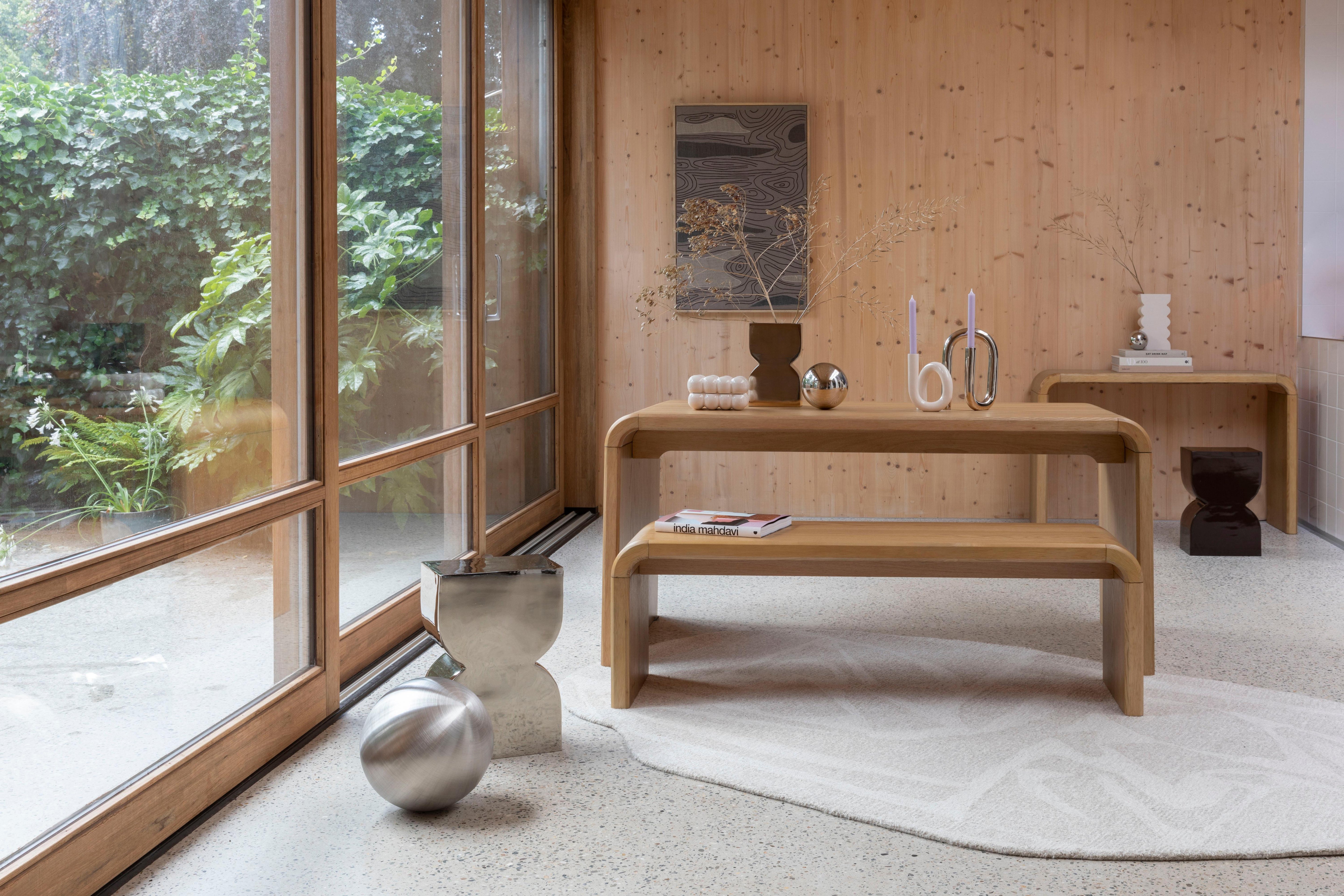 Stolik CONES błyszczący srebrny Zuiver Eye on Design