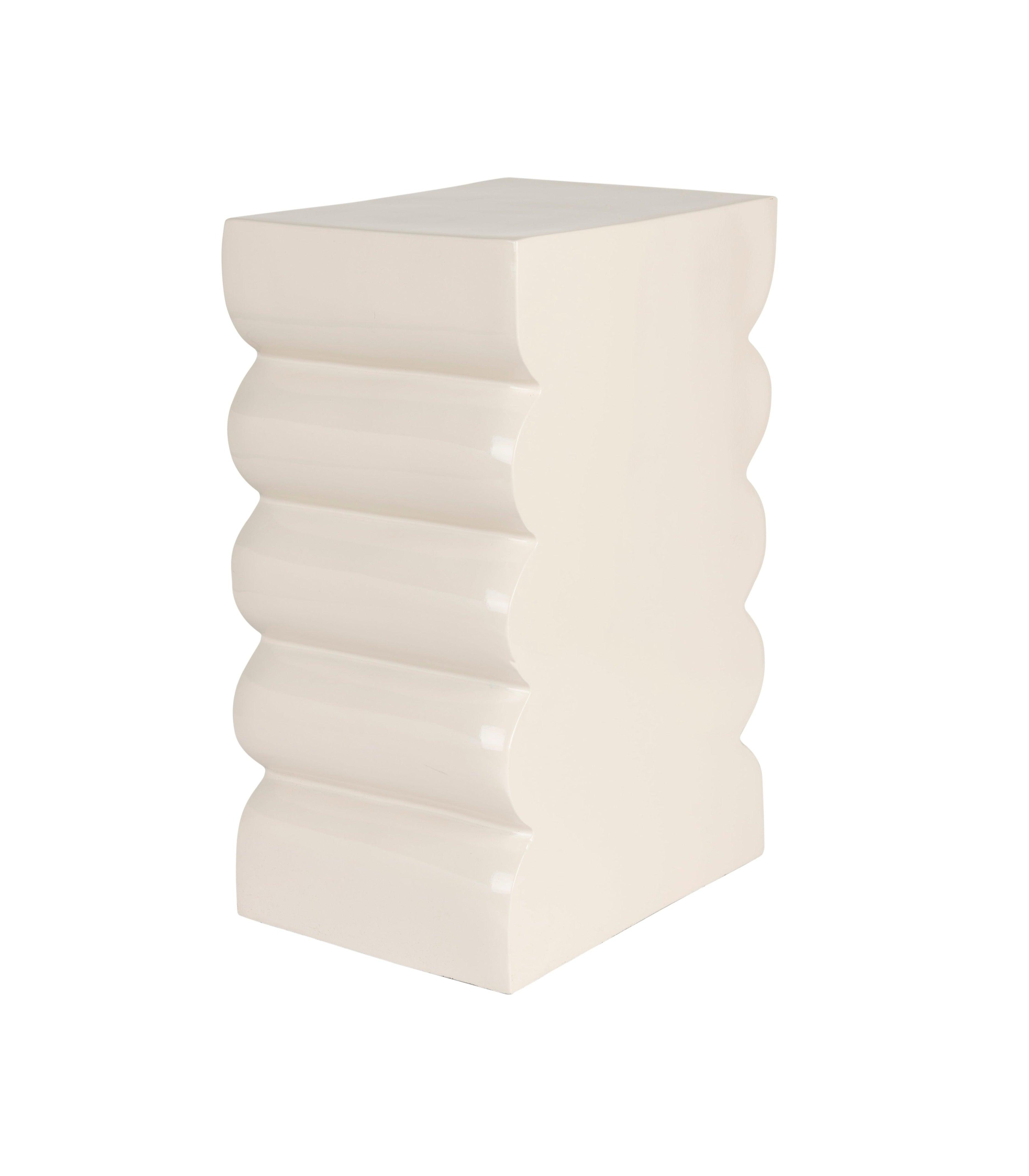 Stolik CURVES błyszczący beżowy Zuiver Eye on Design