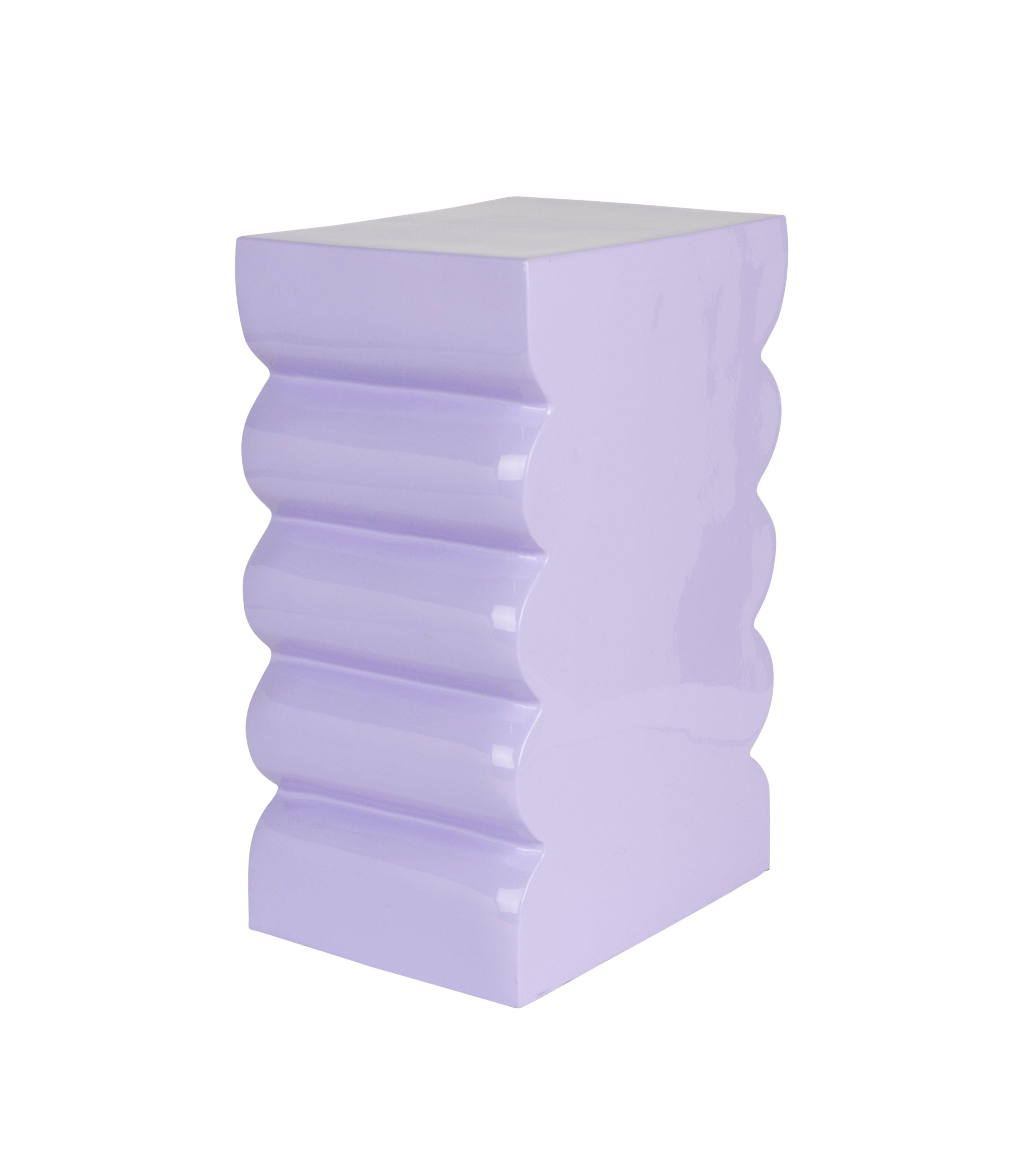 Stolik CURVES błyszczący liliowy Zuiver Eye on Design