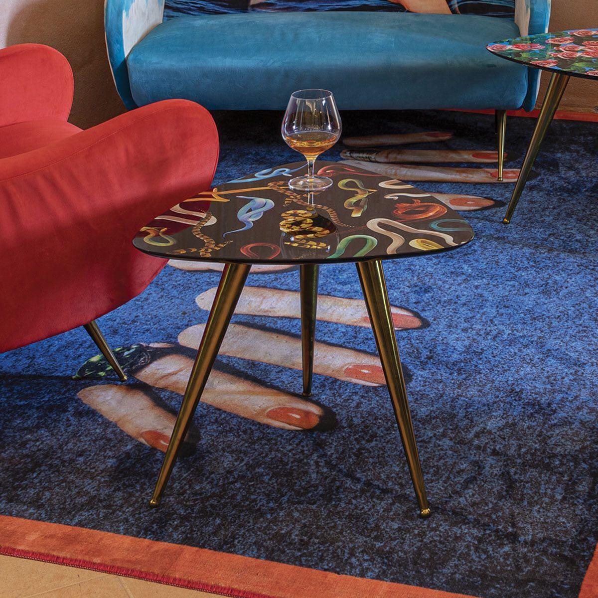 Stolik DRILL turkusowy Seletti Eye on Design