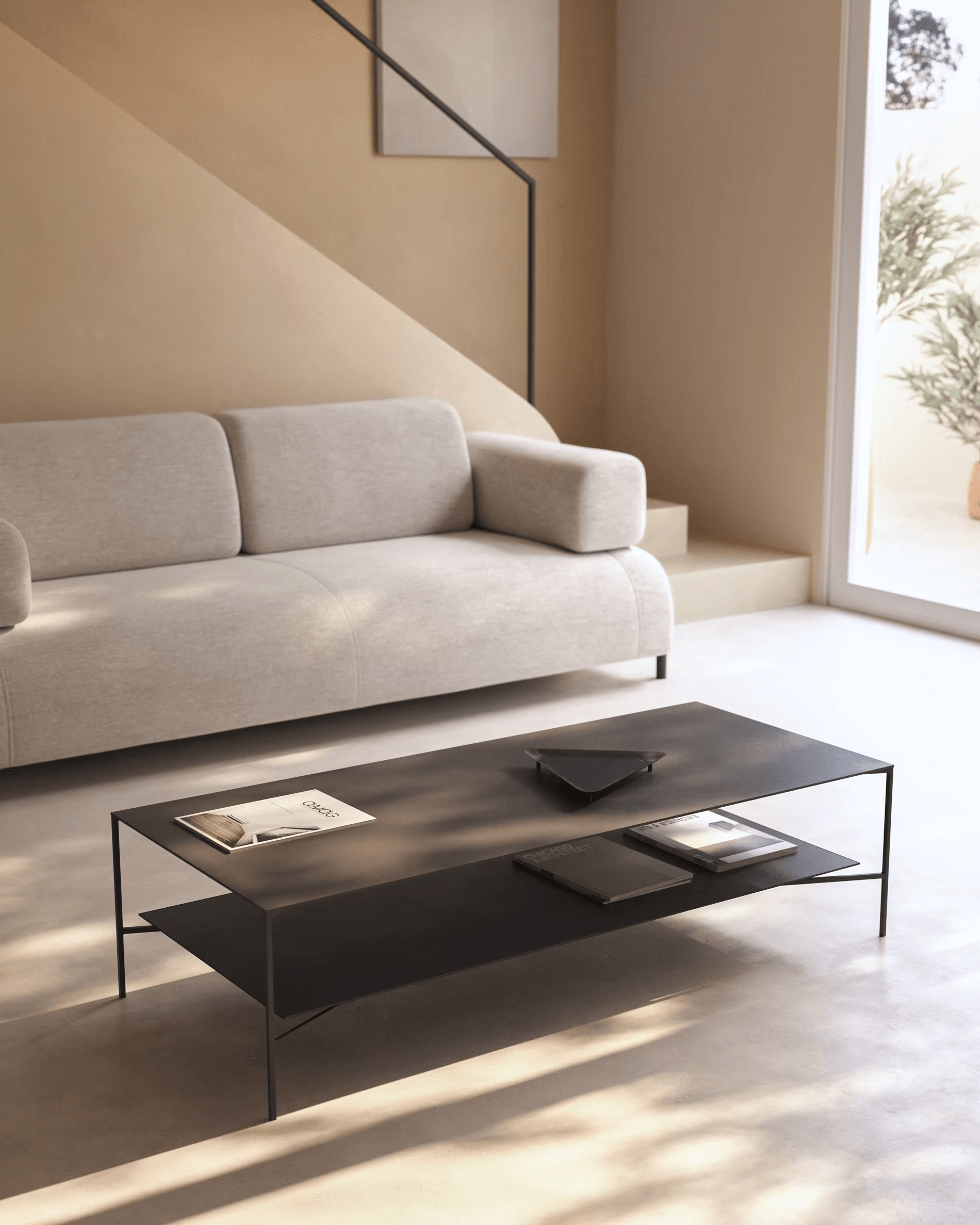 Stolik kawowy AZISI czarny – Kave Home
