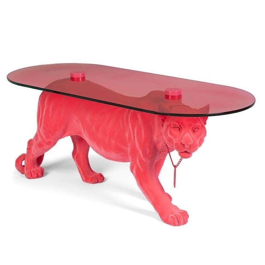 Stolik kawowy DOPE AS HELL różowy Bold Monkey Eye on Design