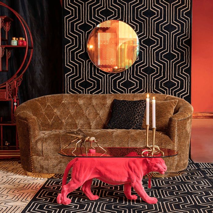 Stolik kawowy DOPE AS HELL różowy Bold Monkey Eye on Design