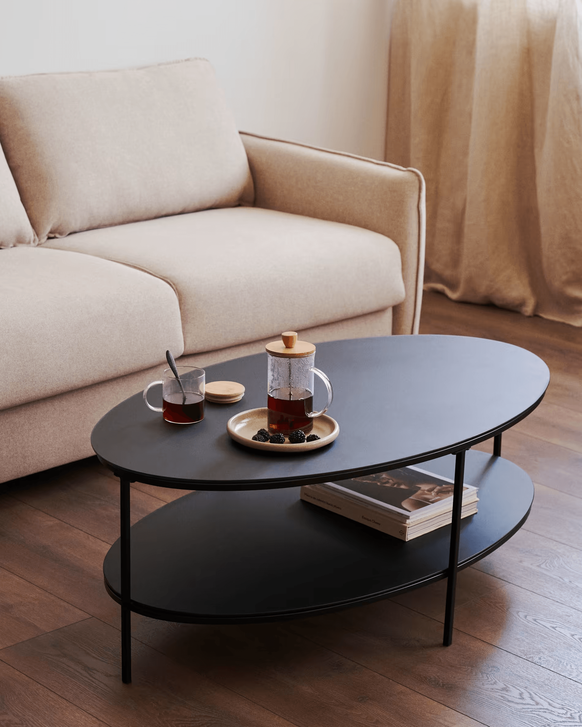 Stolik kawowy FIDEIA czarny La Forma Eye on Design