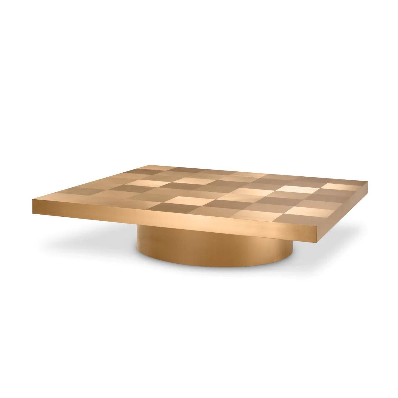 Stolik kawowy LAPORTE mosiężny Eichholtz Eye on Design