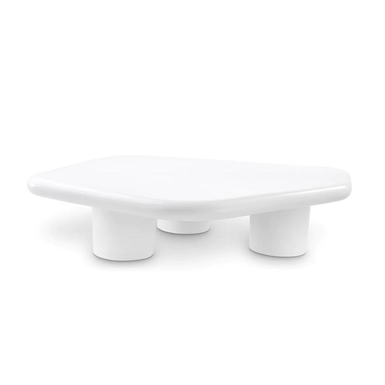 Stolik kawowy MATIZ białe włókno szklane Eichholtz Eye on Design