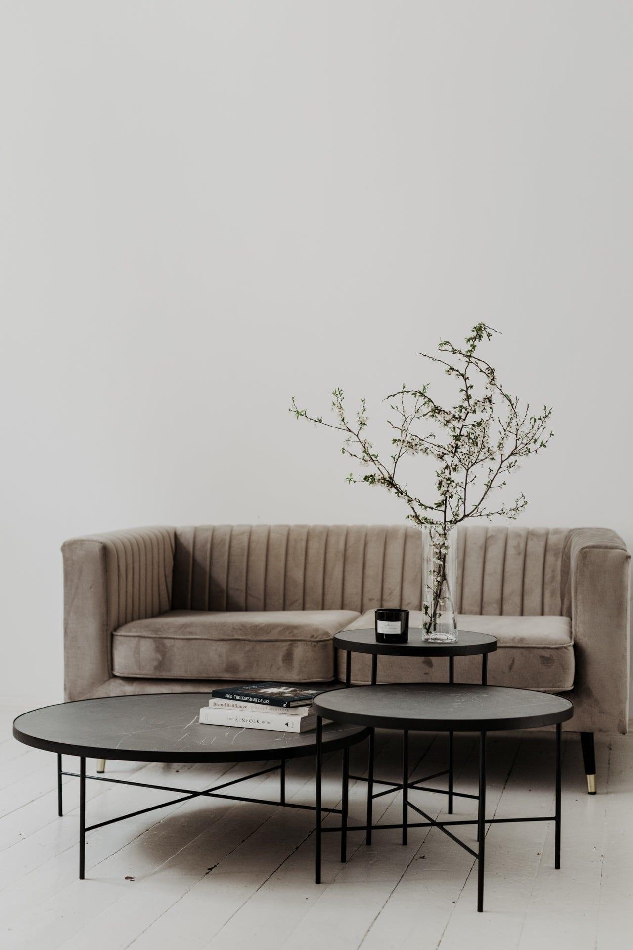 Stolik kawowy niski TRE szary marmur Nordifra Eye on Design