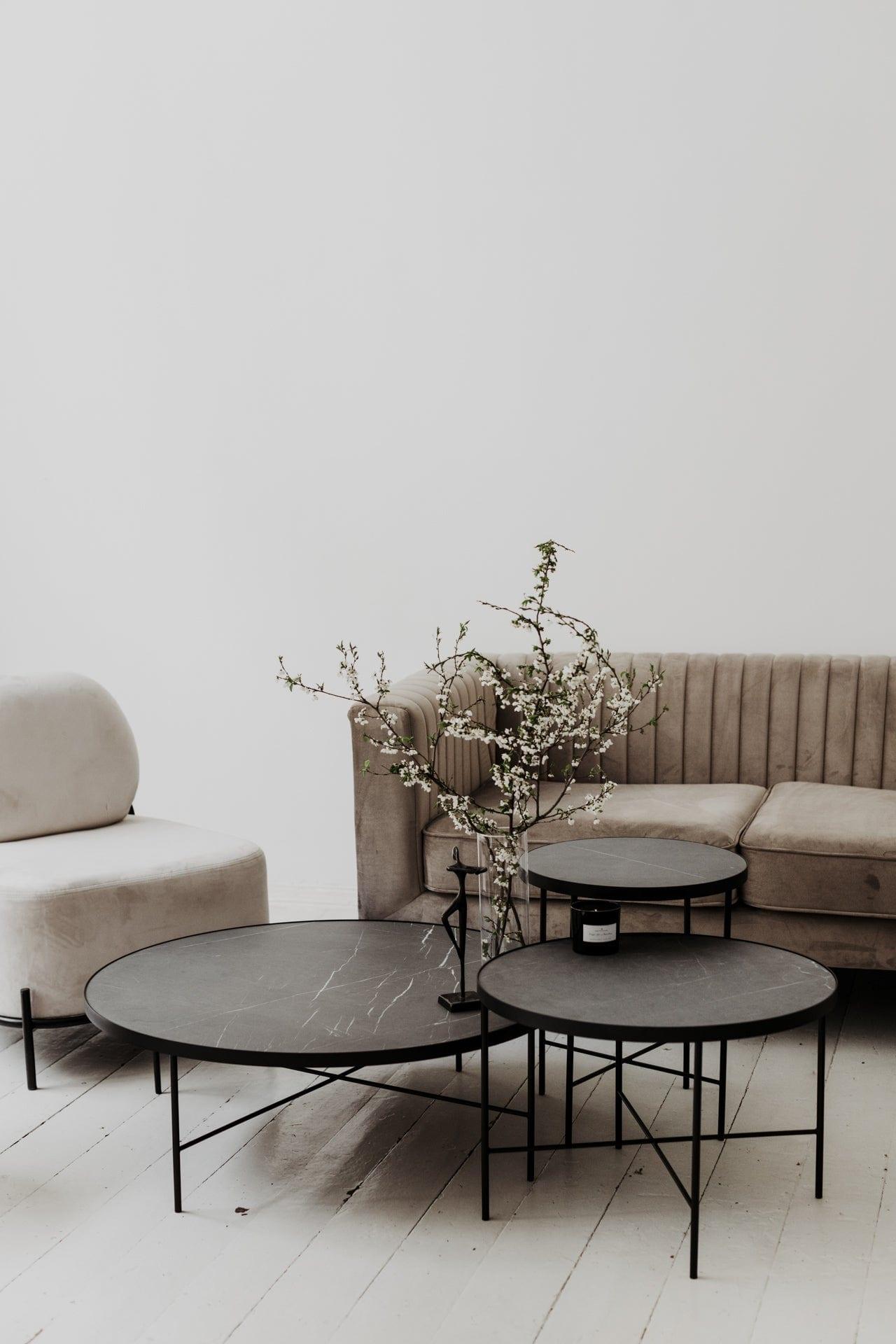 Stolik kawowy niski TRE szary marmur Nordifra Eye on Design