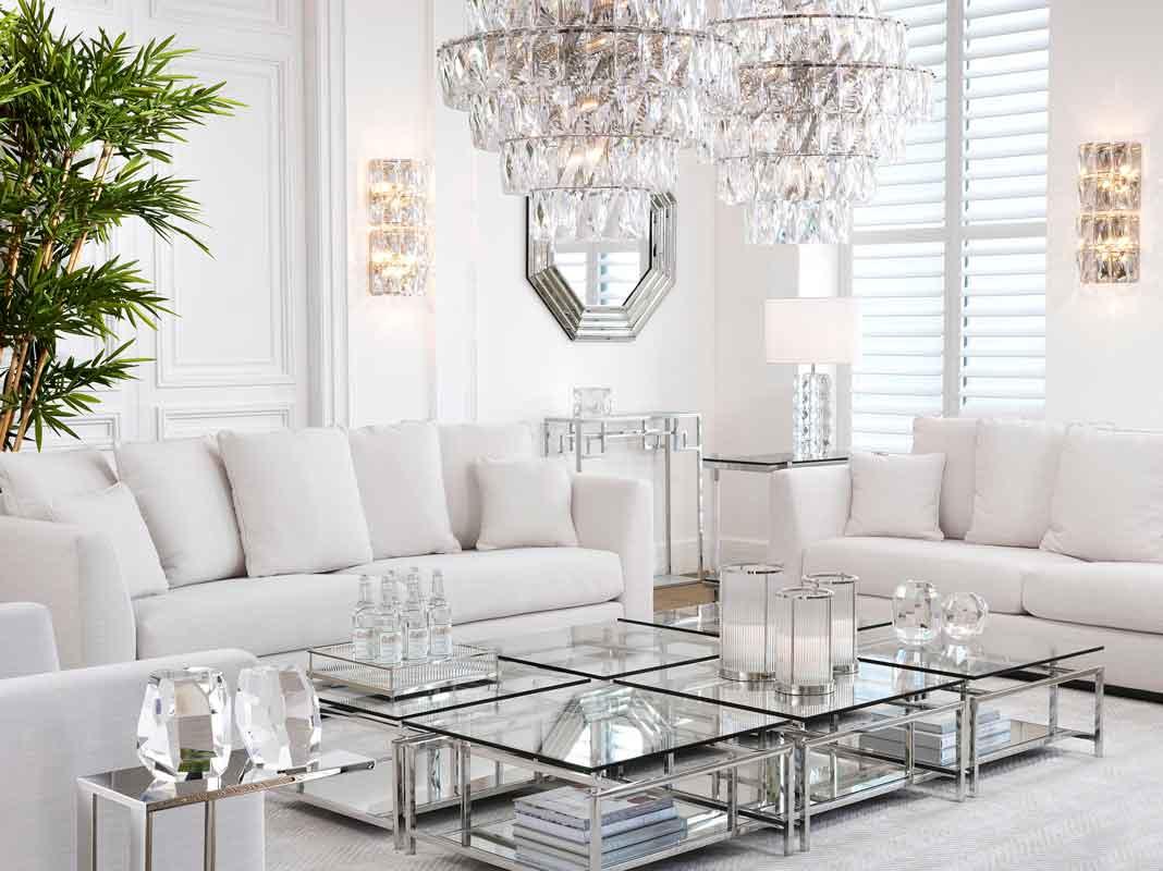 Stolik kawowy SUPERIA srebrny Eichholtz Eye on Design