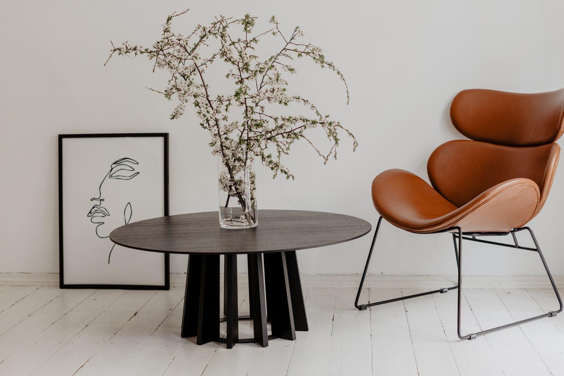 Stolik kawowy TAVLE czarny dąb Nordifra Eye on Design