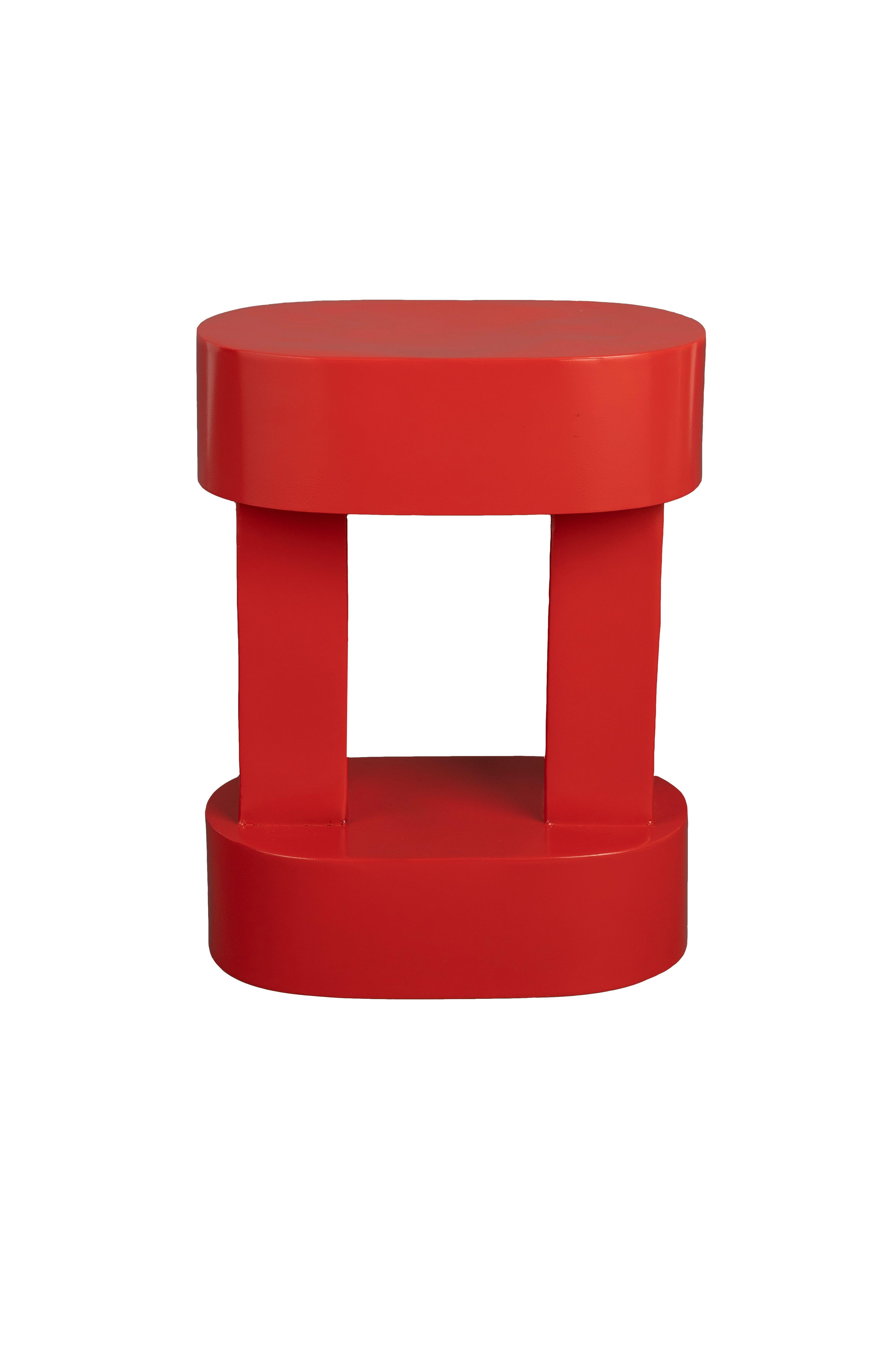 Magenta Side Table Red Dutchbone Eye on Design