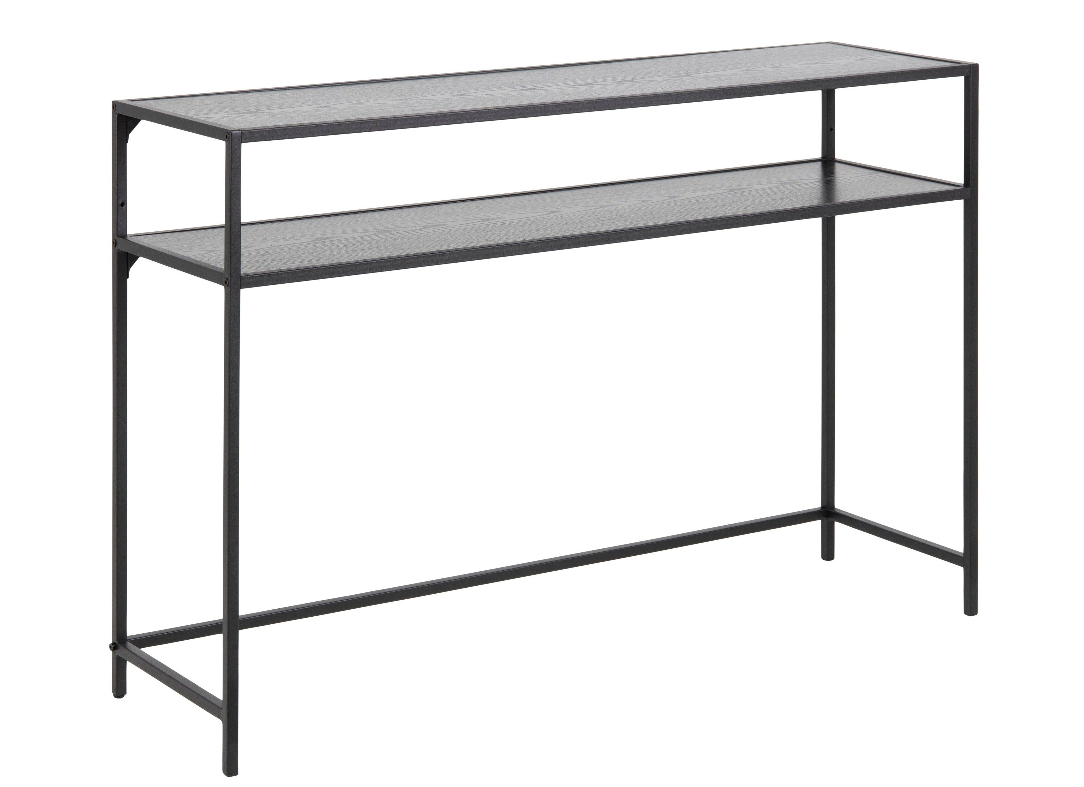 Stolik z 2 półkami duży SEAFORD czarny Home Essentials Eye on Design