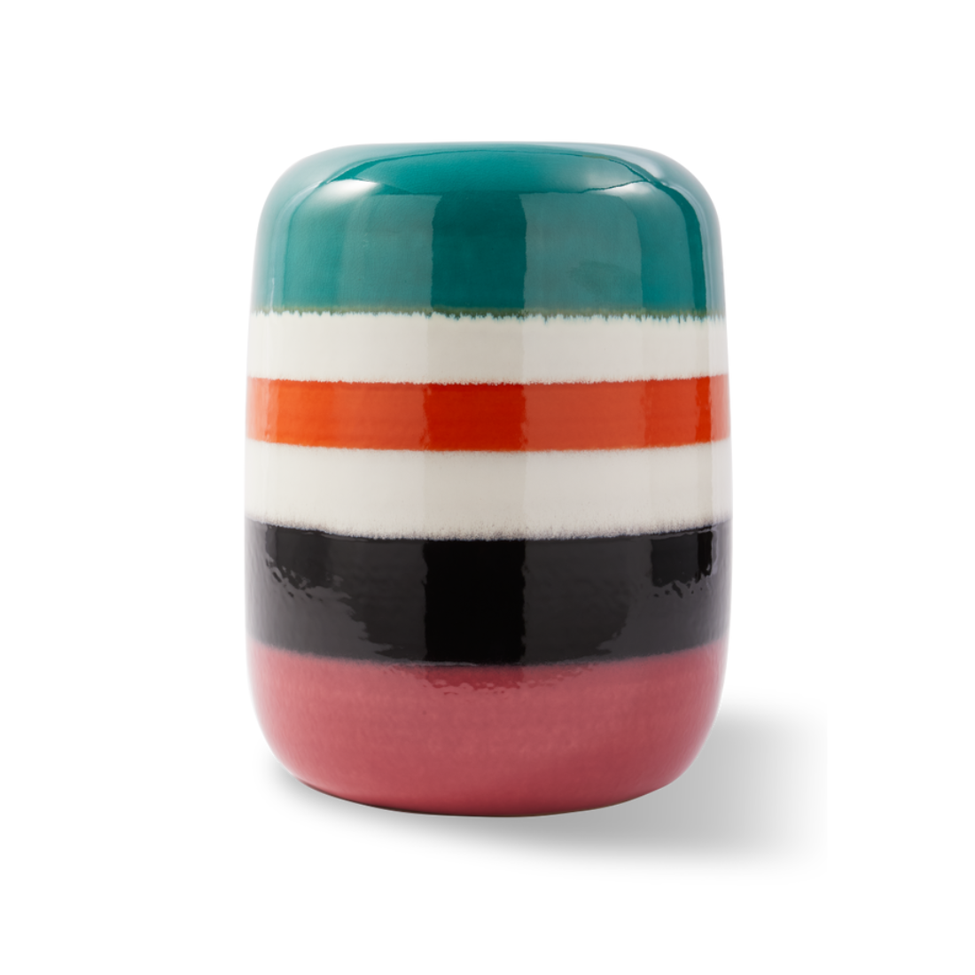 STRIPED PILL Beistelltisch farbige Keramik