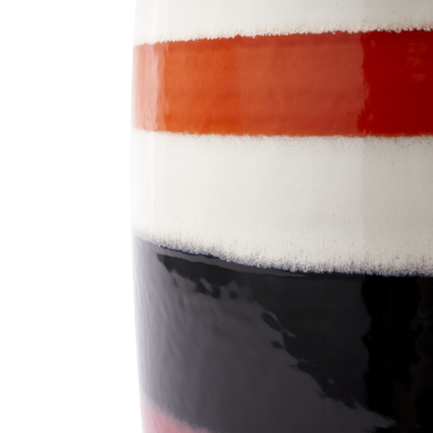 STRIPED PILL Beistelltisch farbige Keramik