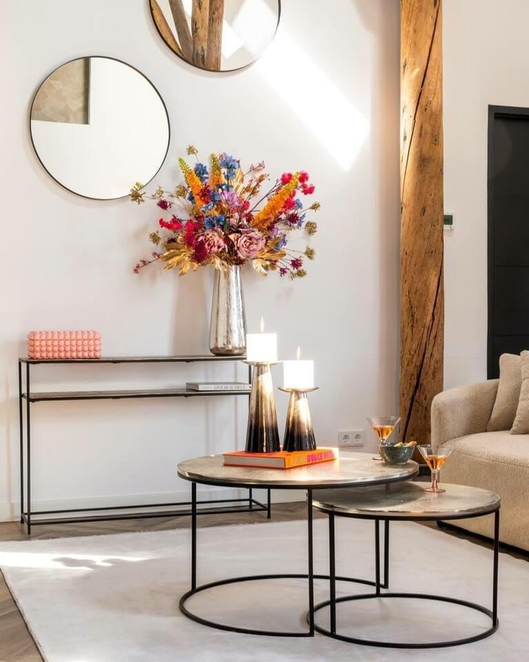 Stoliki kawowe ASHER szampański Richmond Interiors Eye on Design