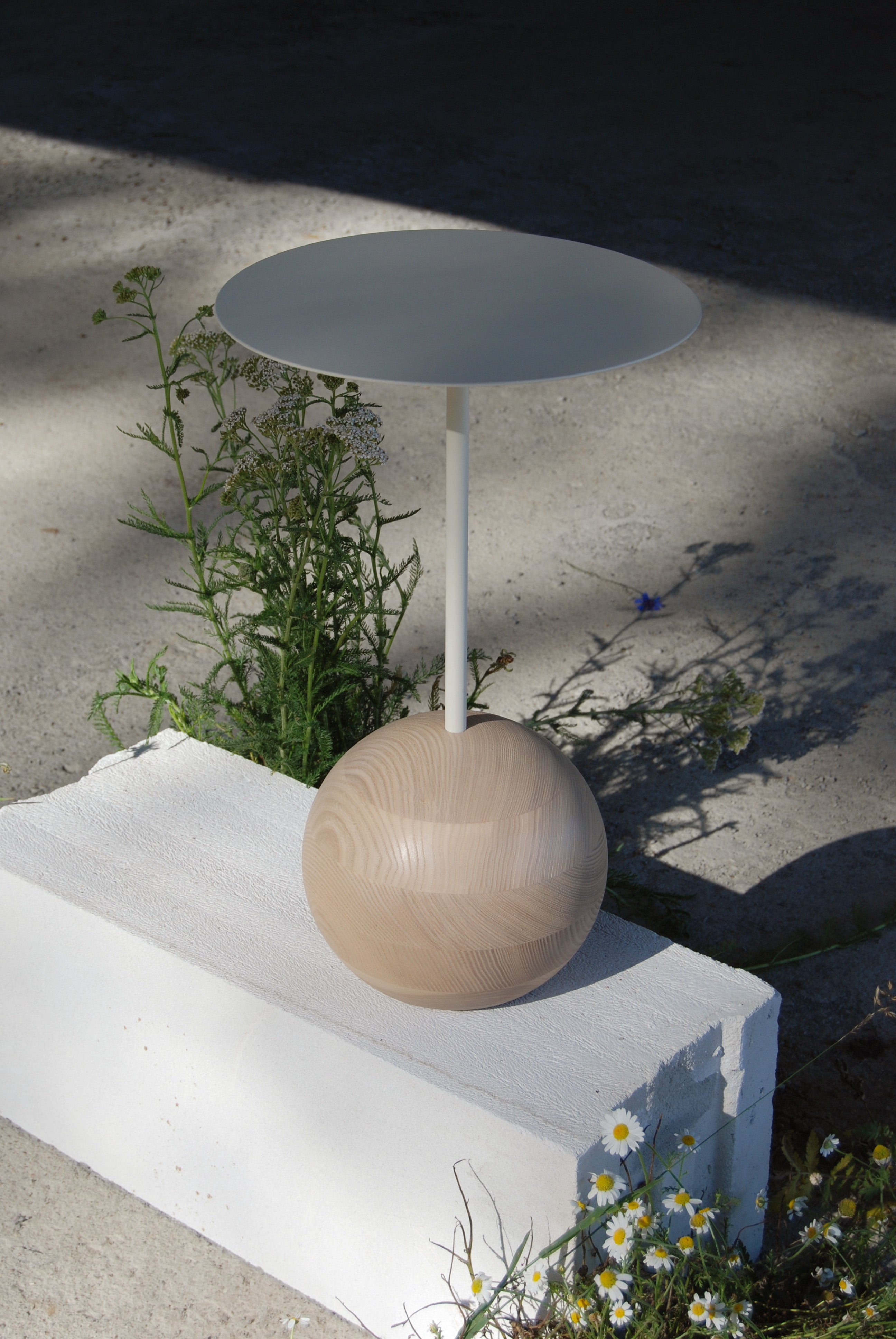 Kaffeetisch SU Holz und Stahl