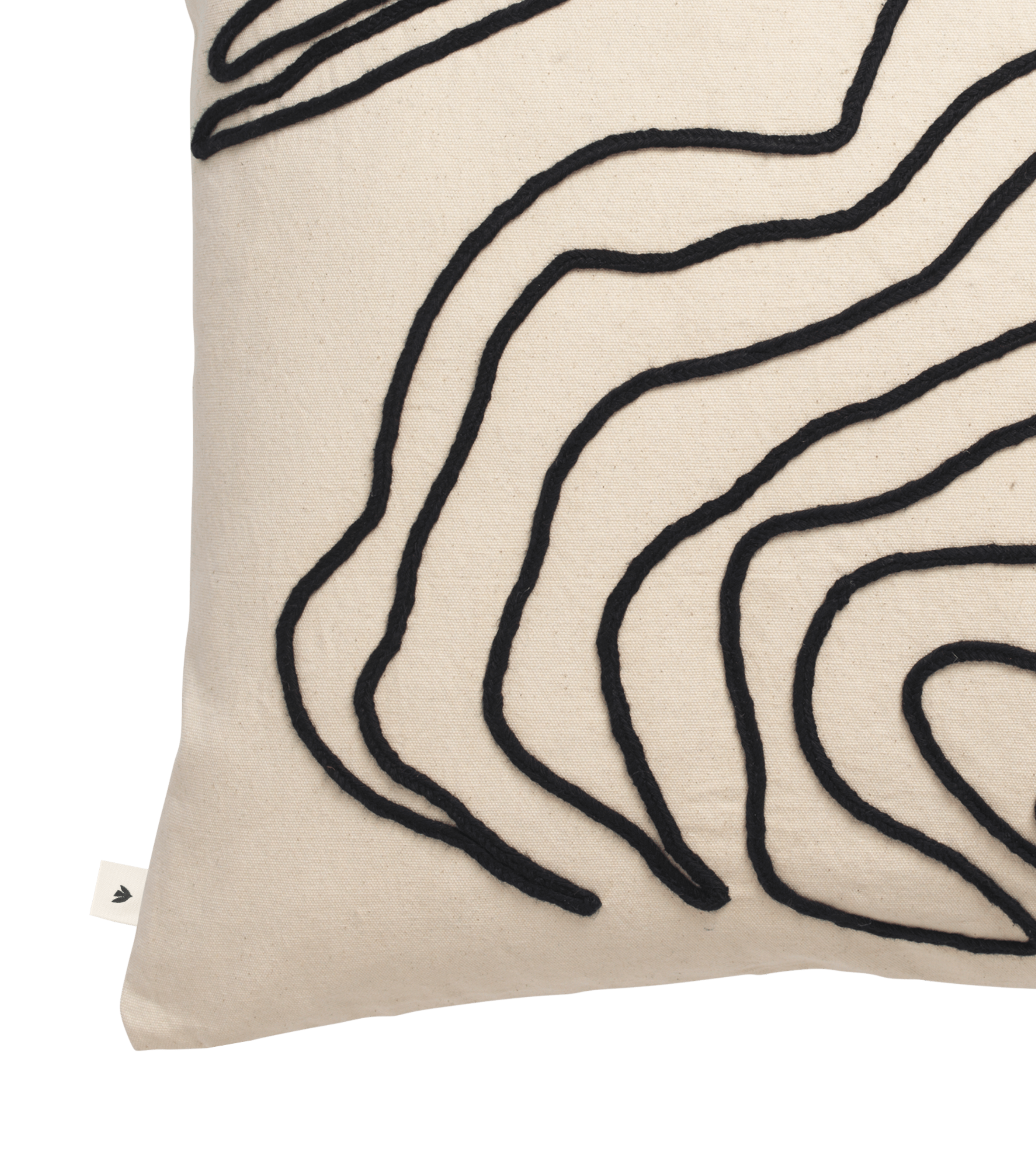 Decorative cushion JOT broken white