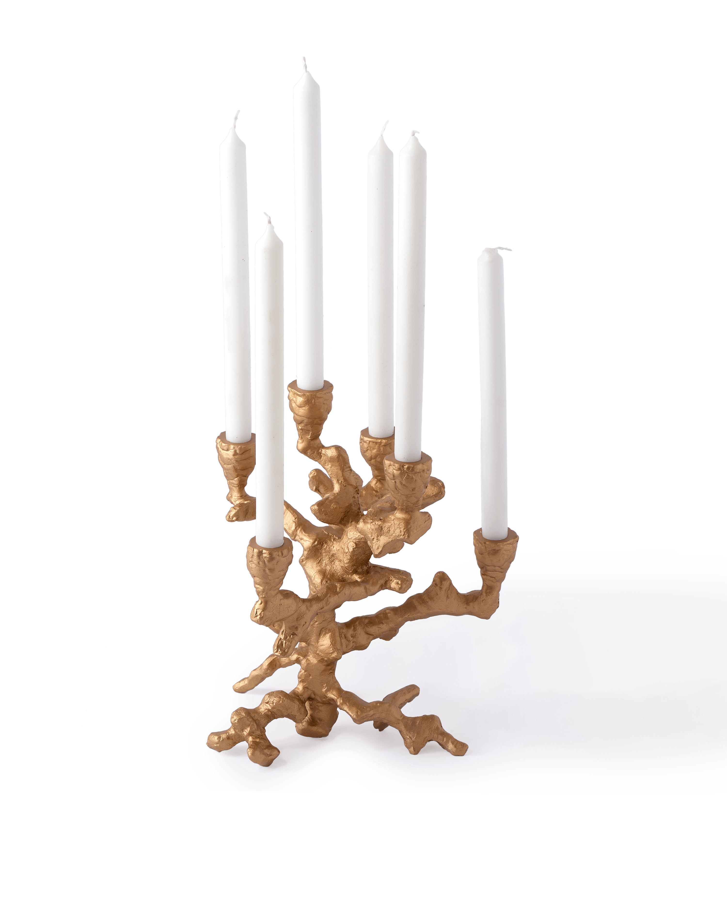 Świecznik APPLE TREE złoty Pols Potten 32.5 cm Eye on Design