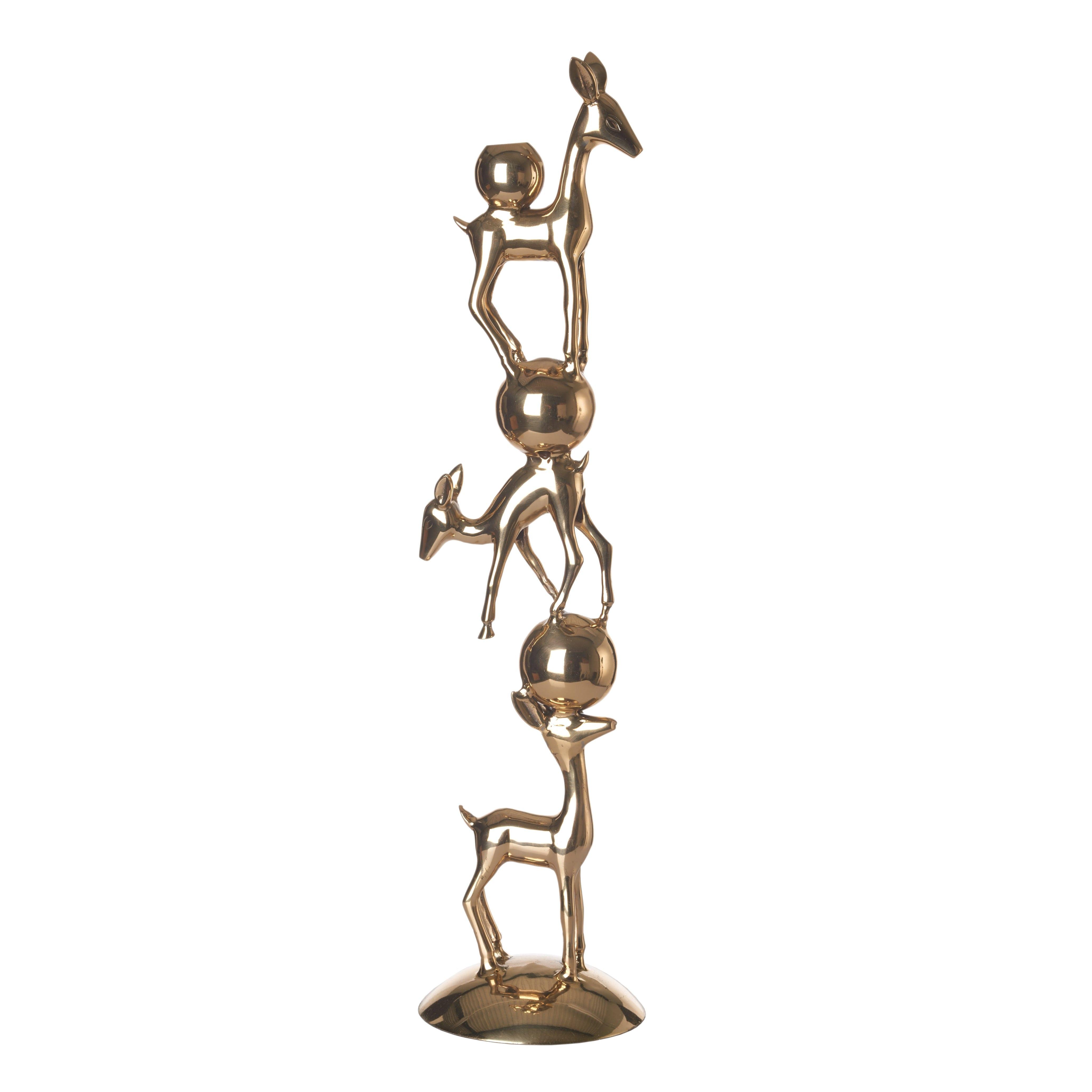 Świecznik BAMBI złoty Pols Potten Eye on Design