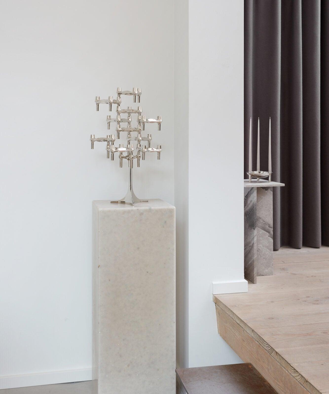 Świecznik BMF chrom Stoff Nagel Eye on Design