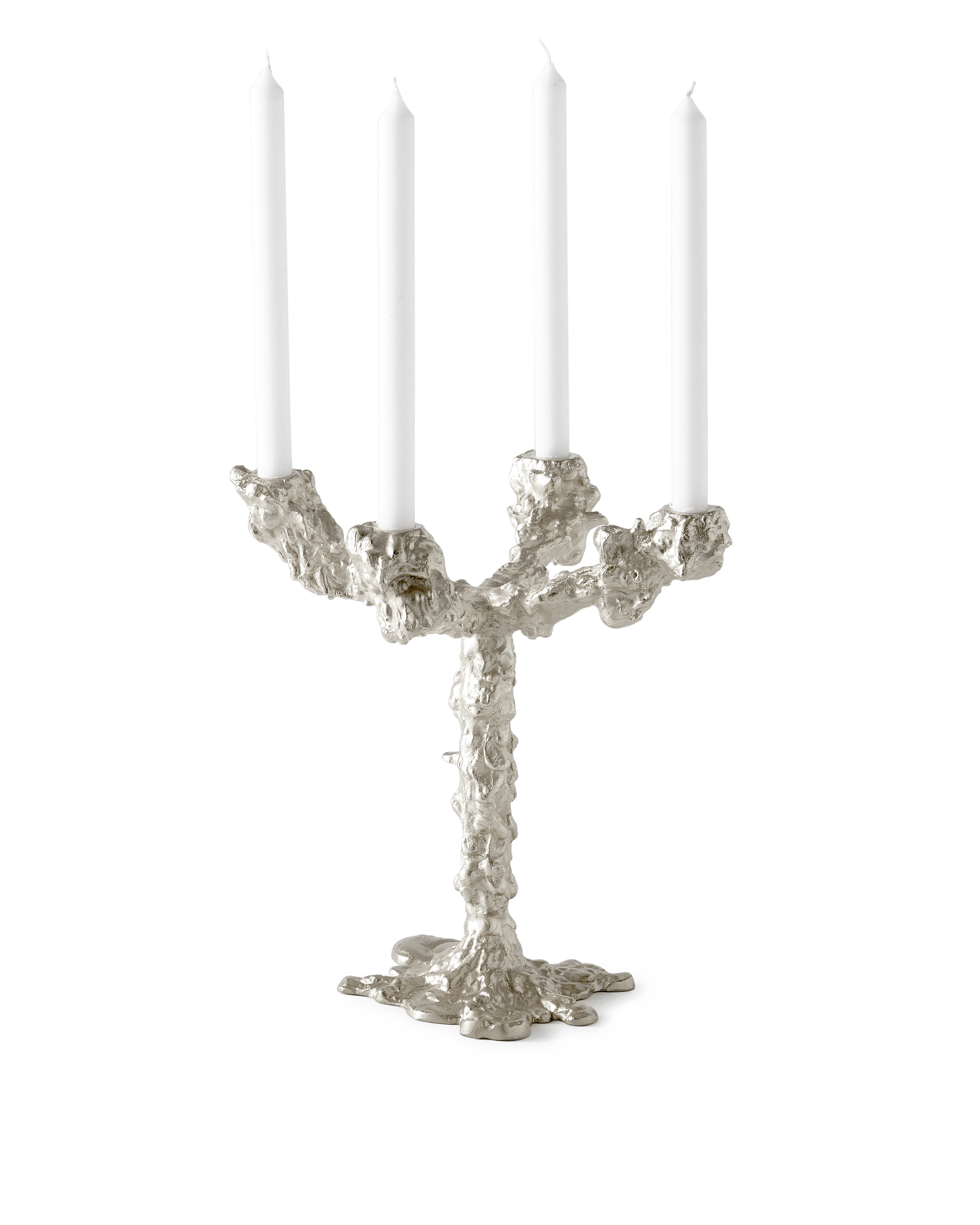 Świecznik DRIP 4-ARMS srebrny Pols Potten Eye on Design