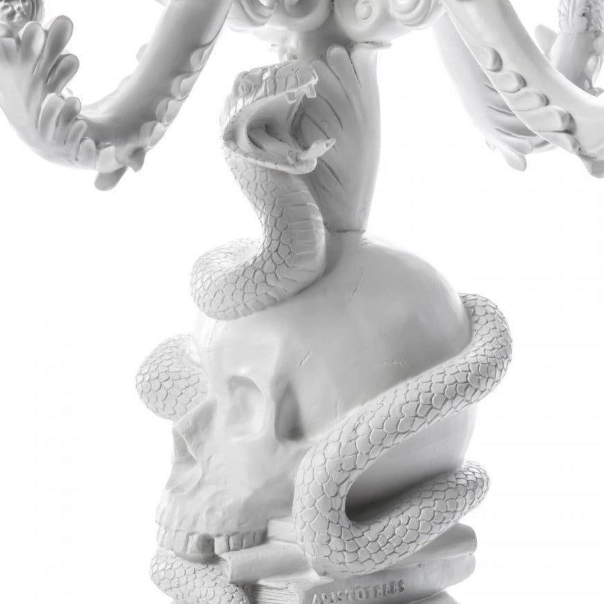 Świecznik GIANT BURLESQUE SKULL biały Seletti Eye on Design