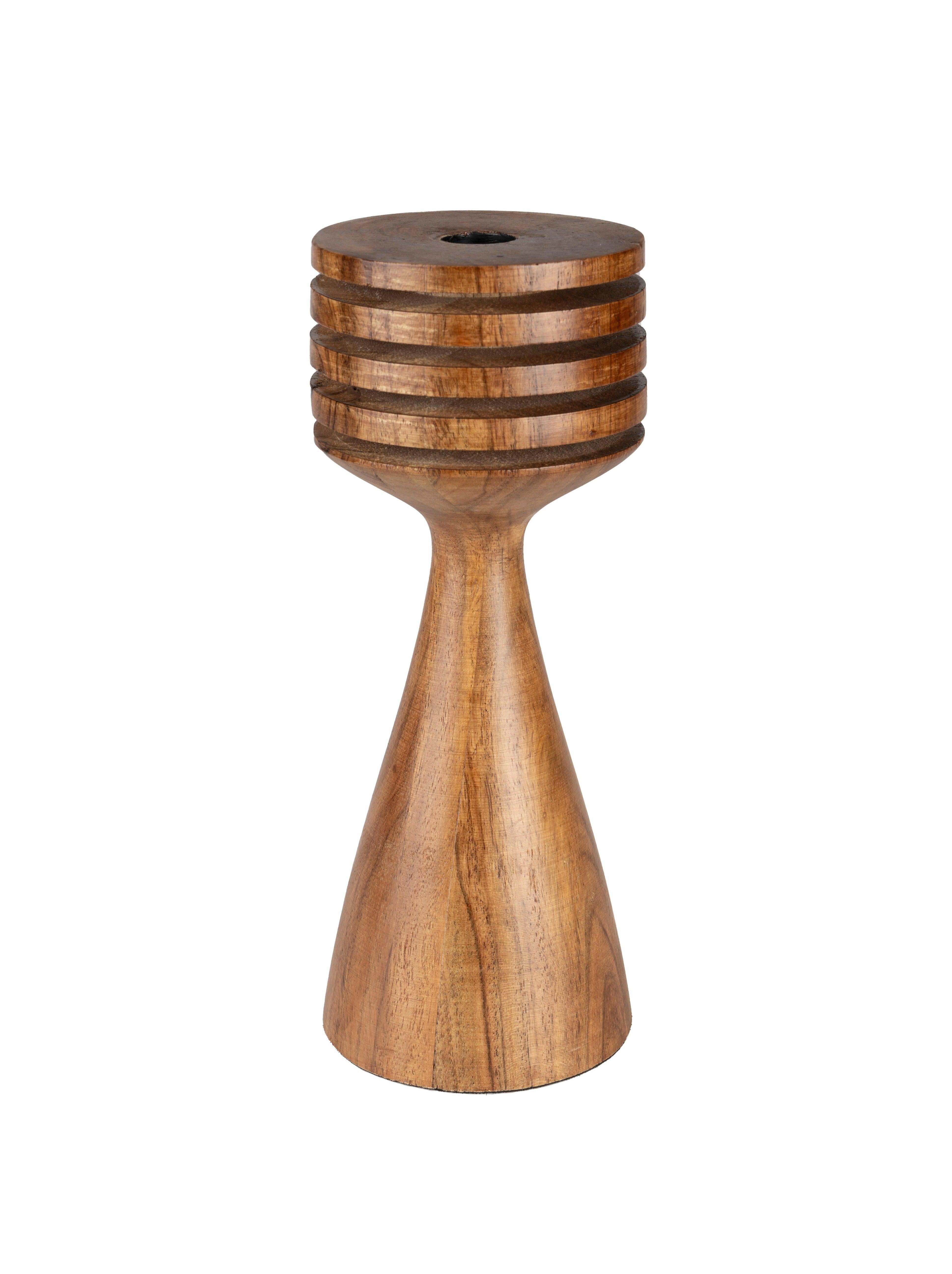 Świecznik HOOVER drewno akacjowe Zuiver Eye on Design