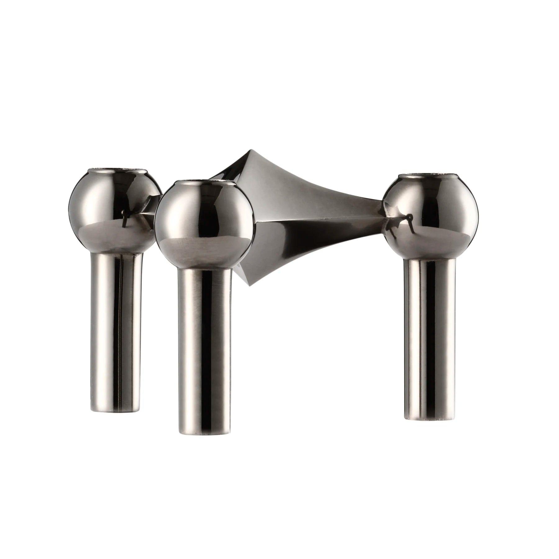 Świecznik STOFF NAGEL czarny chrom Stoff Nagel Eye on Design