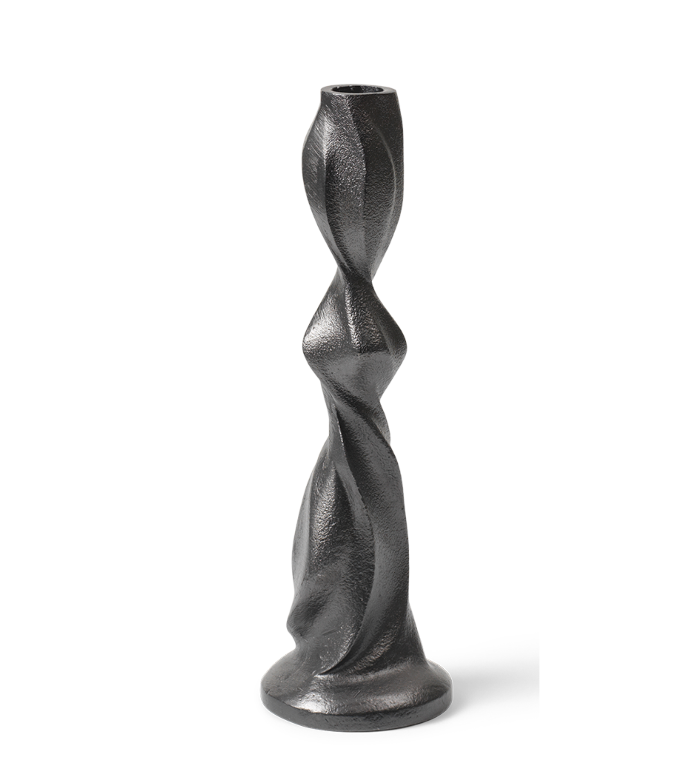 GALE Kerzenständer schwarzes Aluminium