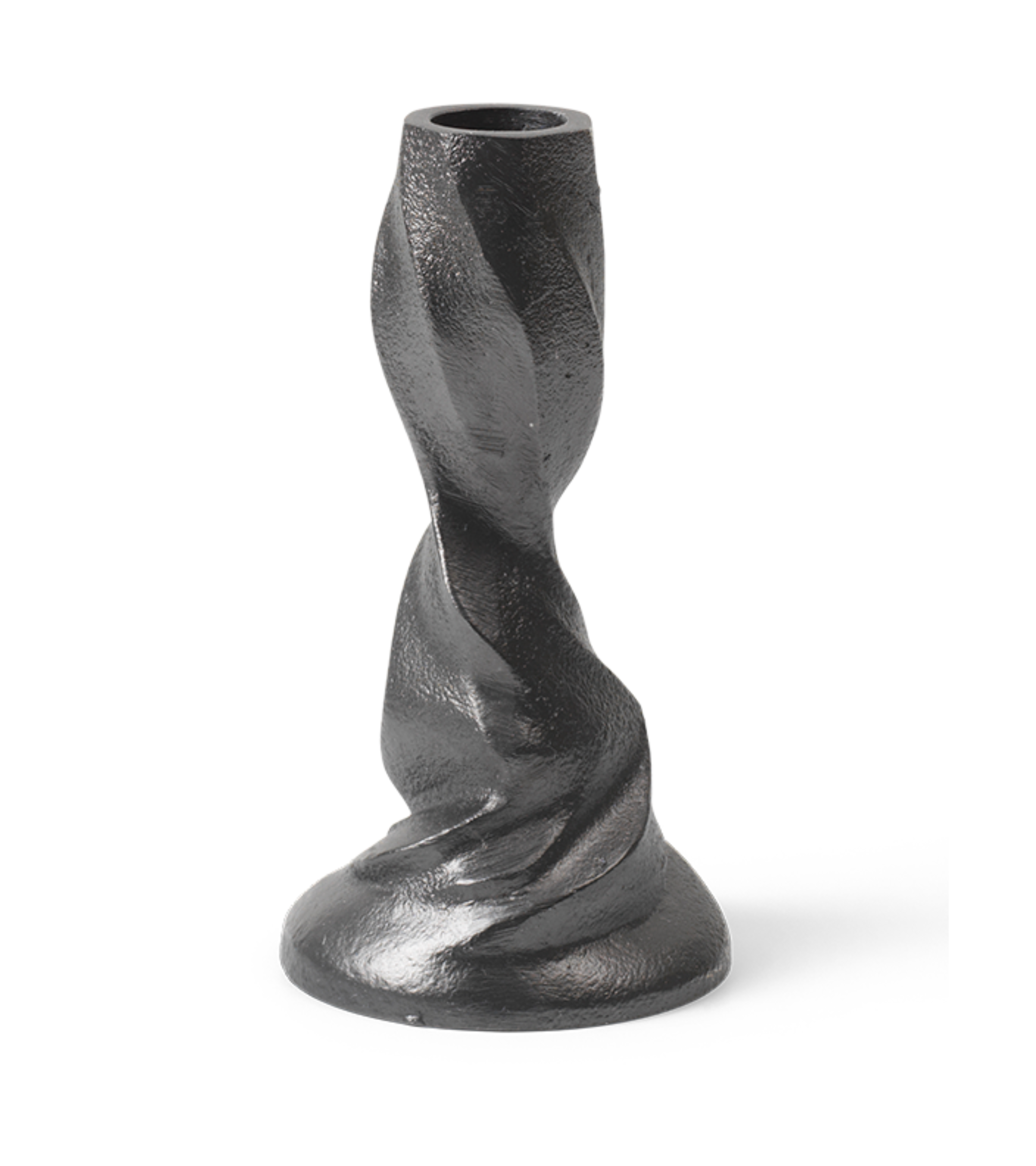GALE Kerzenständer schwarzes Aluminium