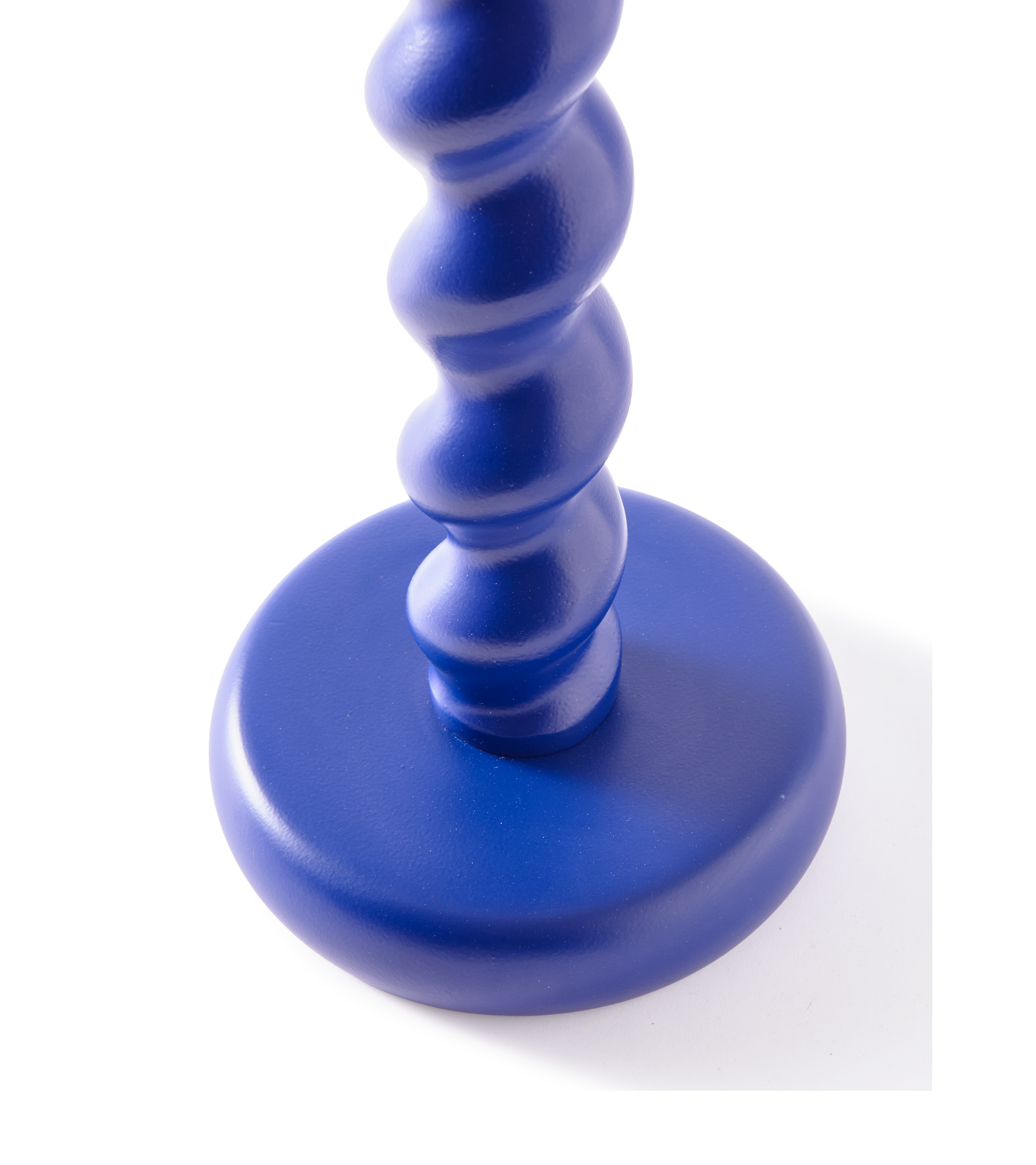 TWISTER dark blue candlestick