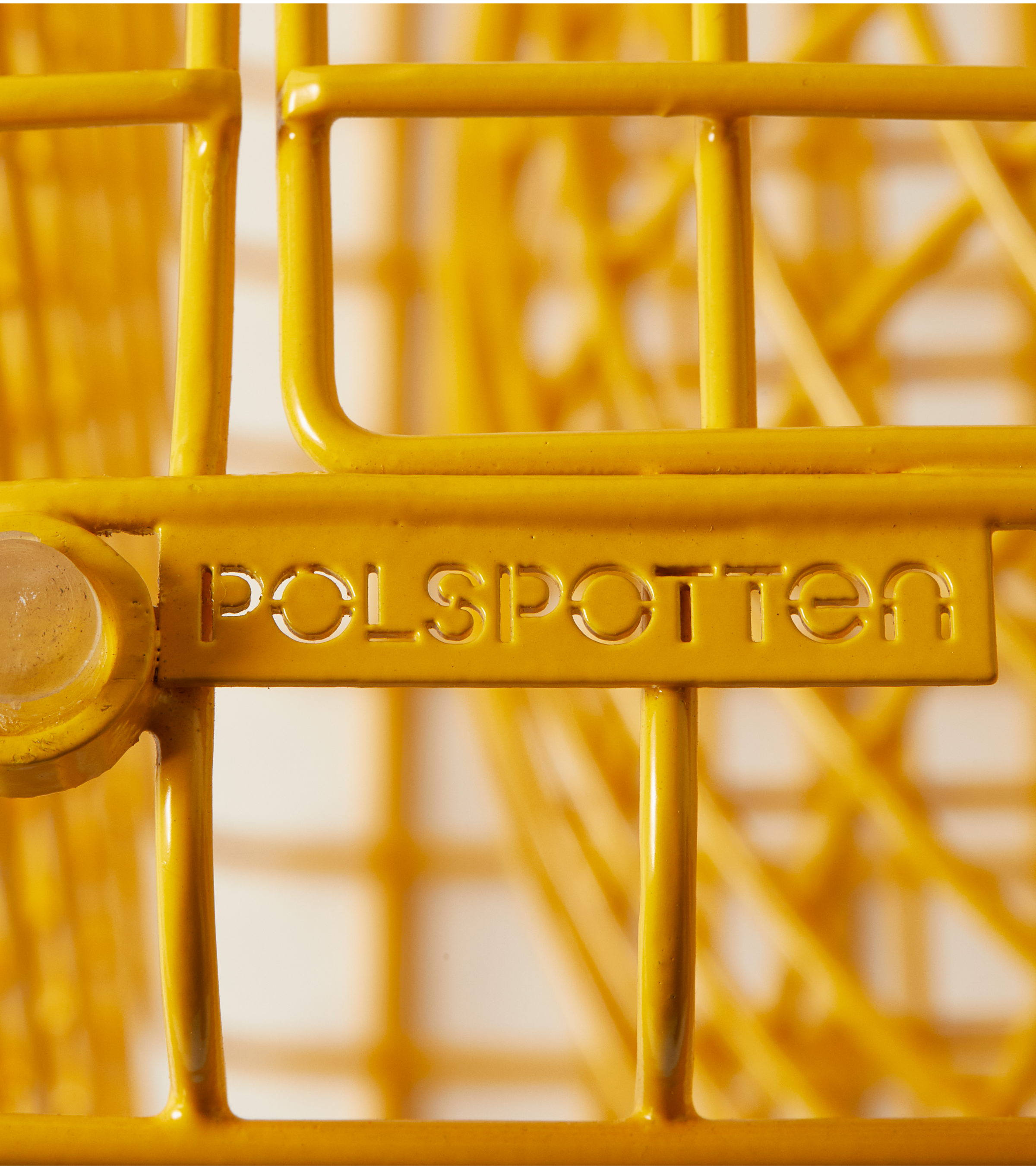 TIP TAP WIRE decorative stool yellow