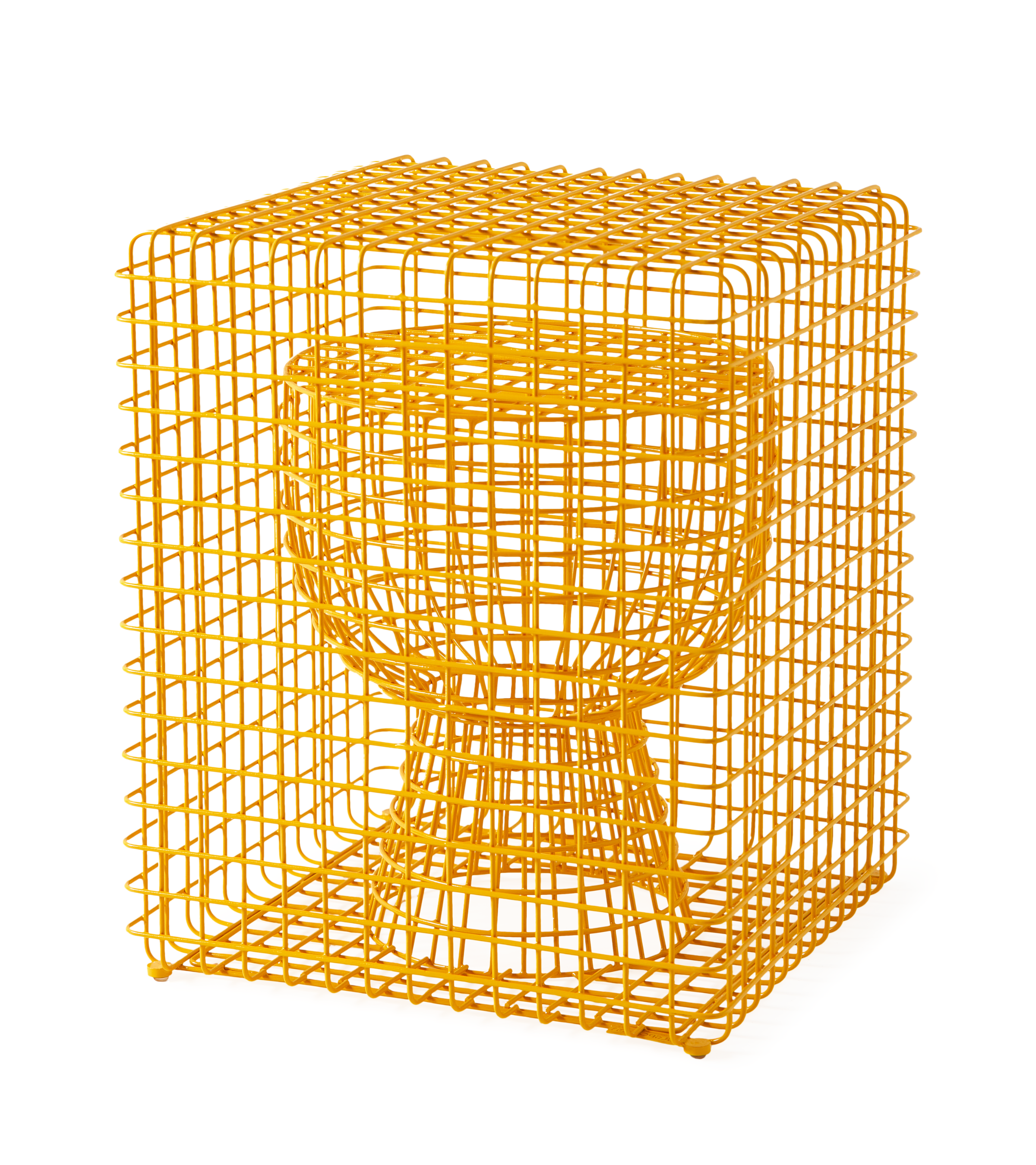 TIP TAP WIRE decorative stool yellow