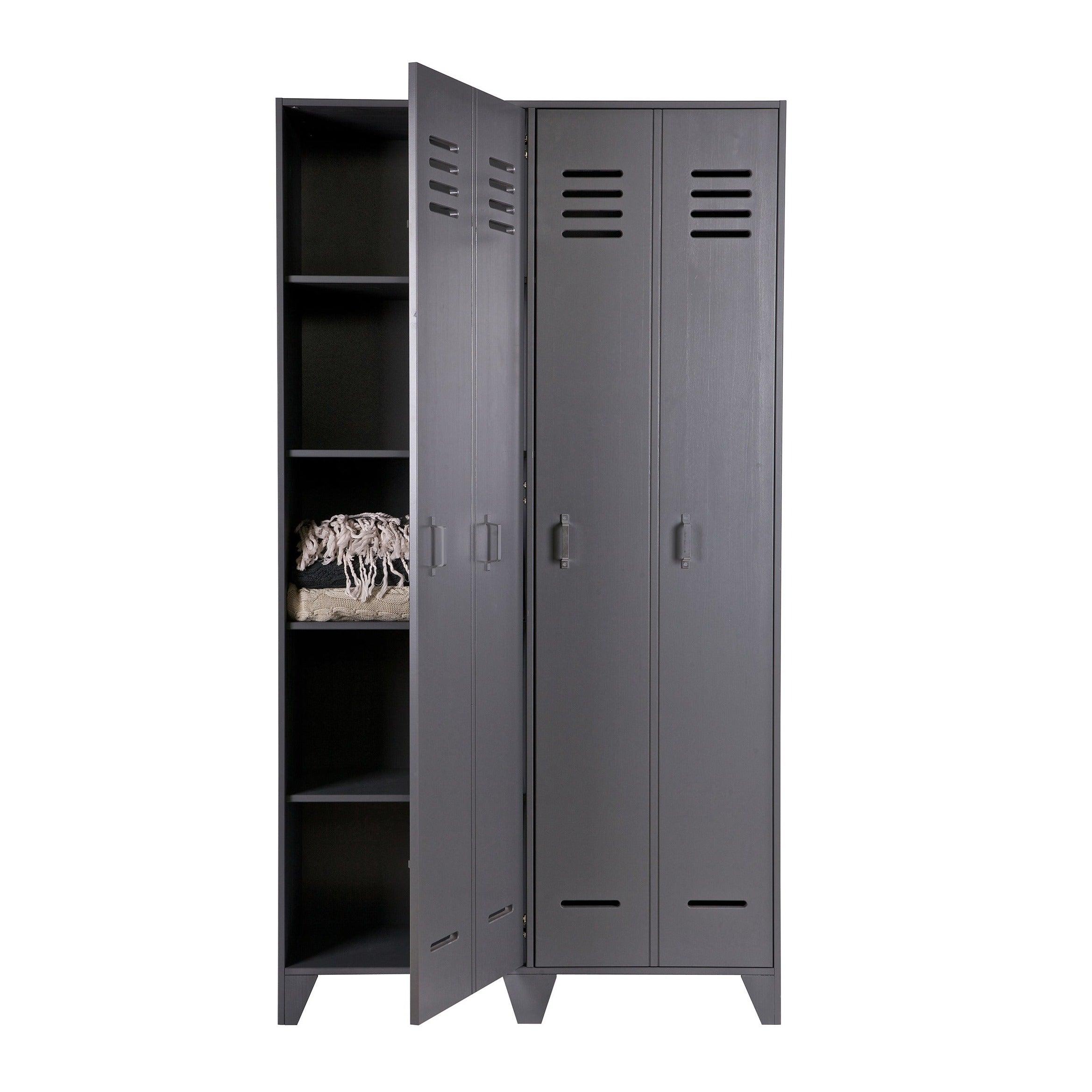 Szafa loftowa STIJN szary Woood Eye on Design