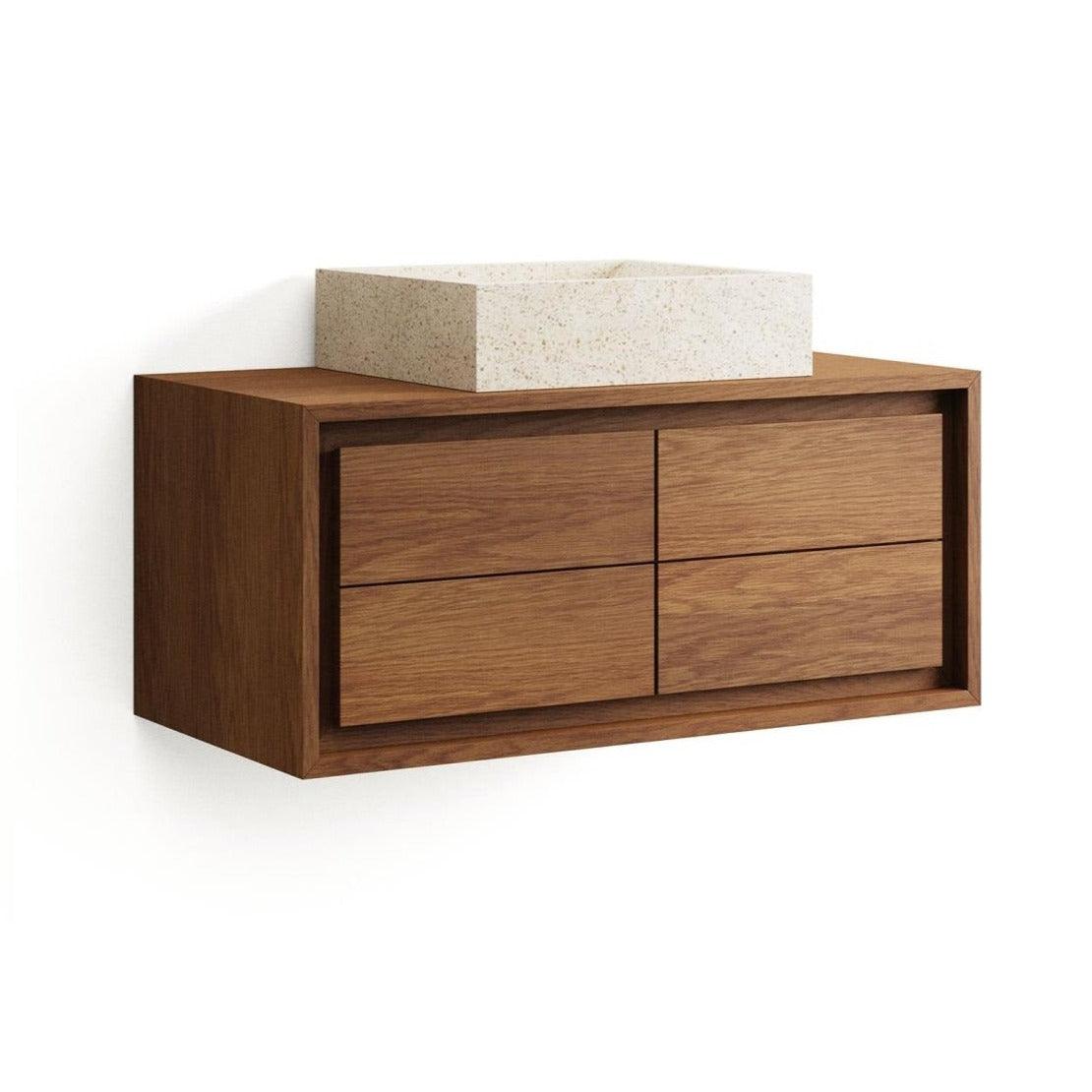 Szafka łazienkowa KENTA orzechowe drewno tekowe La Forma Eye on Design