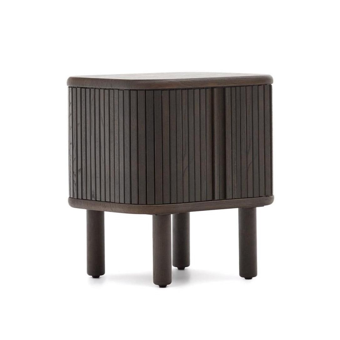 Szafka nocna MAILEN ciemnobrązowa okleina jesionowa La Forma Eye on Design