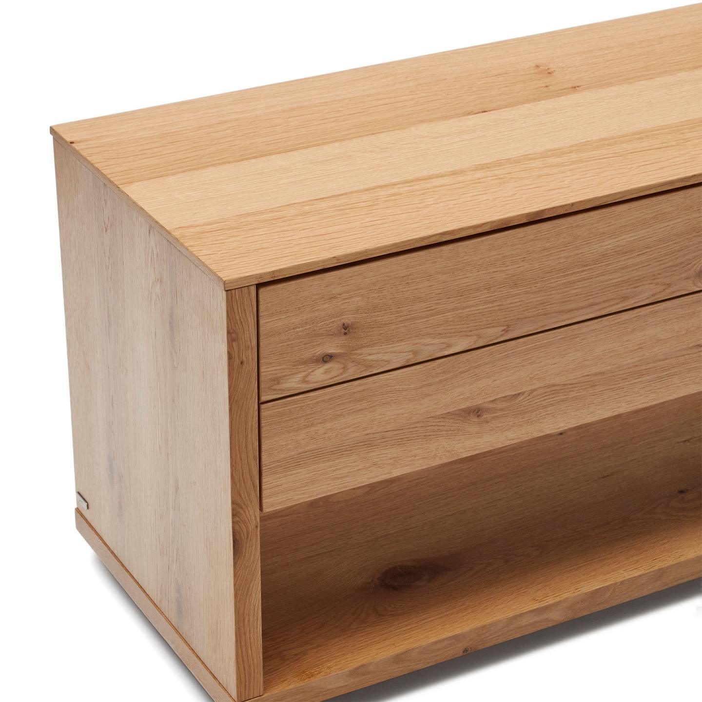 Szafka RTV ALGUEMA fornir dębowy La Forma Eye on Design